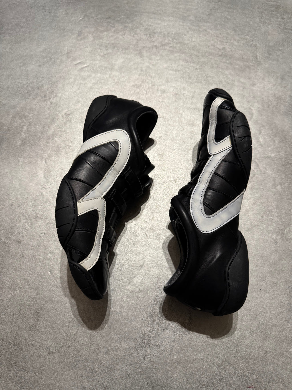 Marithé + François Girbaud Oreo Moto Leather Sneakers (41)