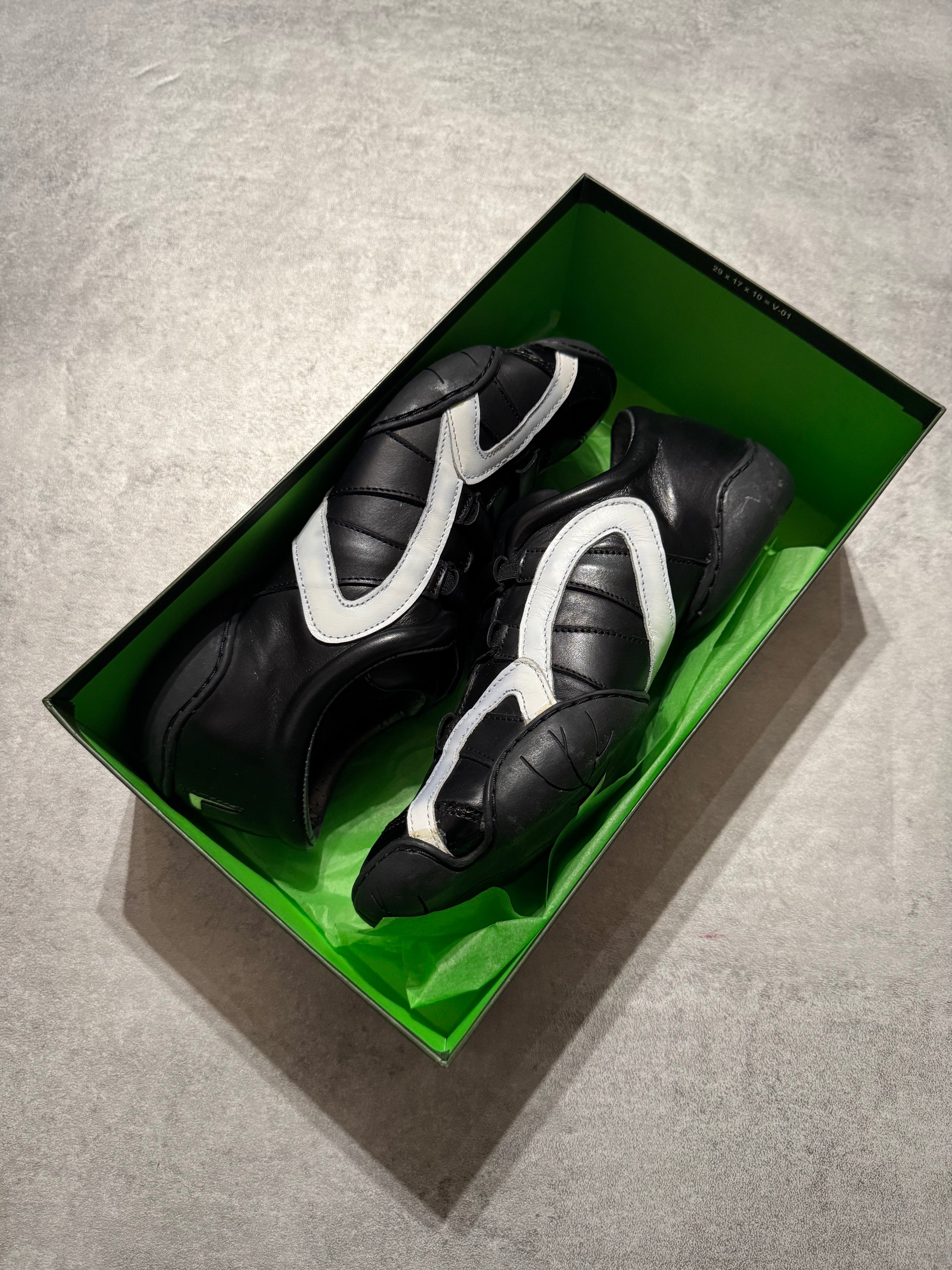 Marithé + François Girbaud Oreo Moto Leather Sneakers (37)