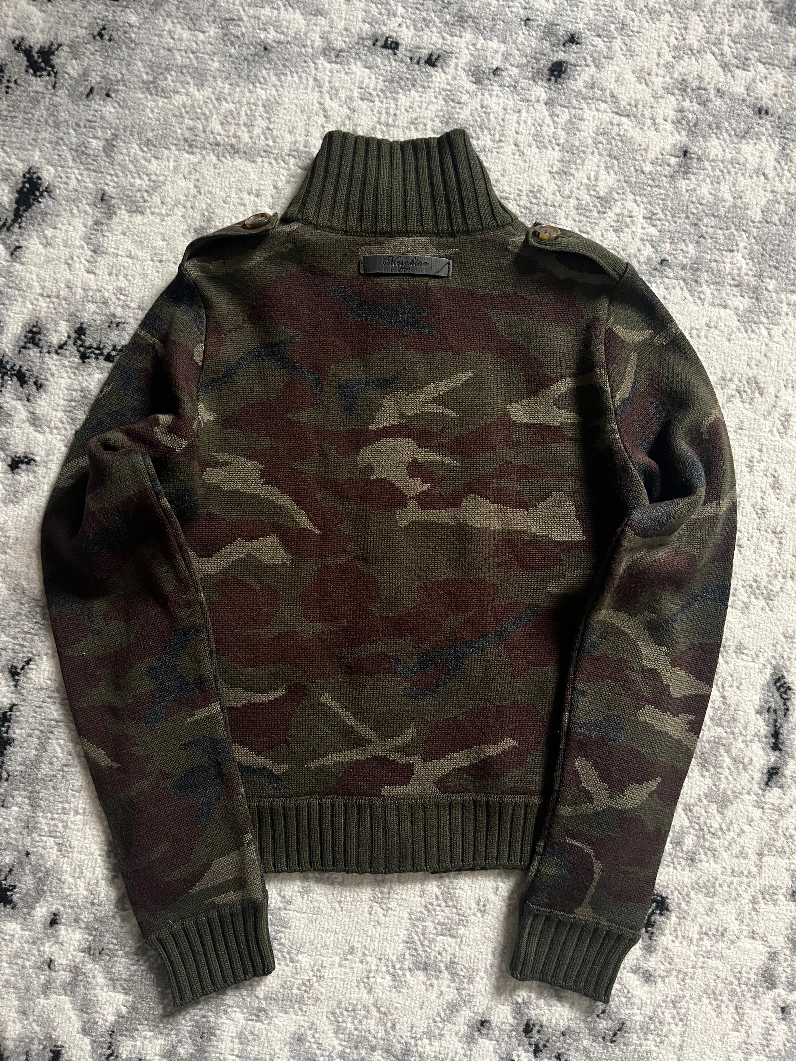 Moschino Olive Pure Military Cardigan (XS)