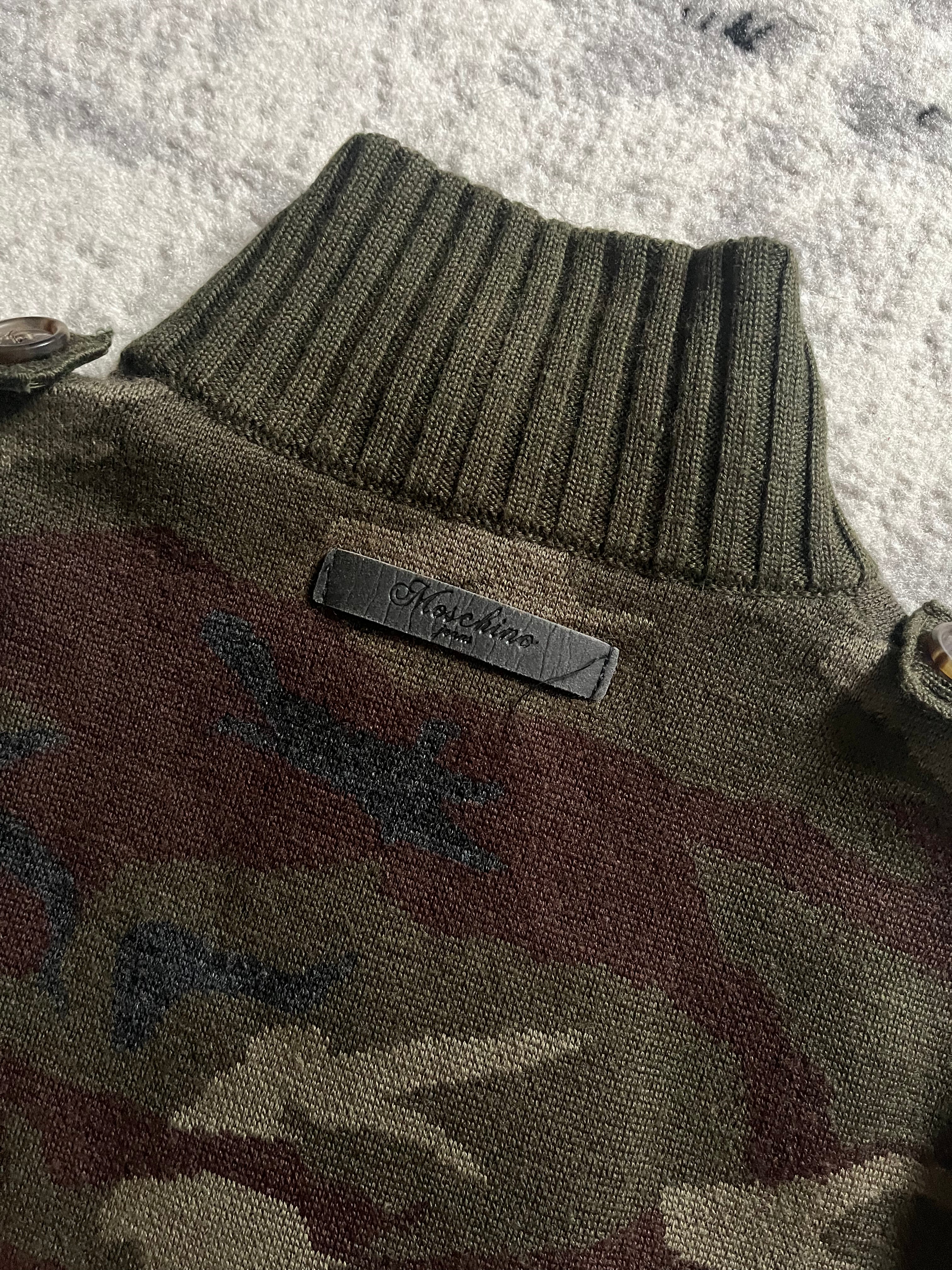 Moschino Olive Pure Military Cardigan (XS)