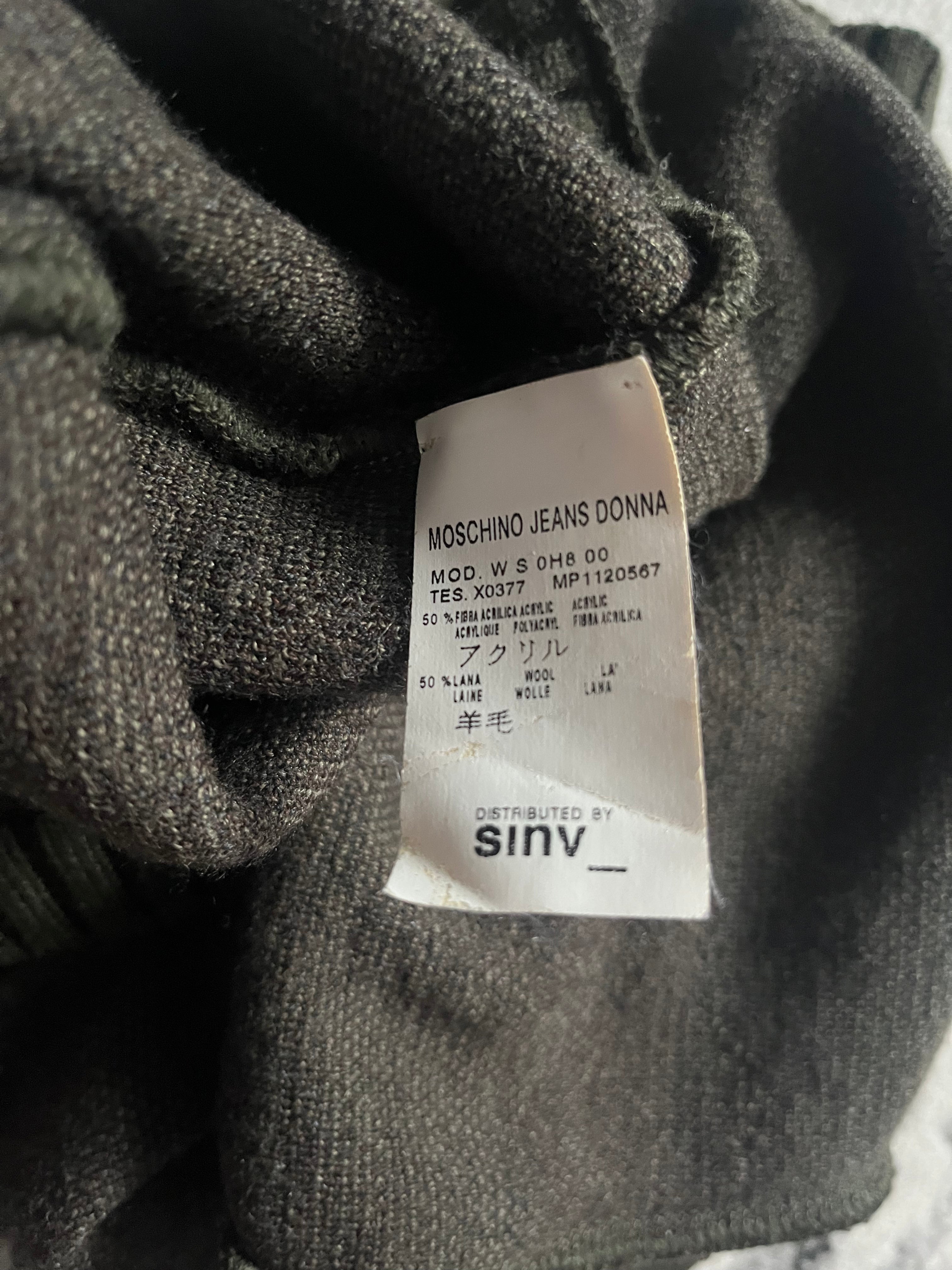 Moschino Olive Pure Military Cardigan (XS)