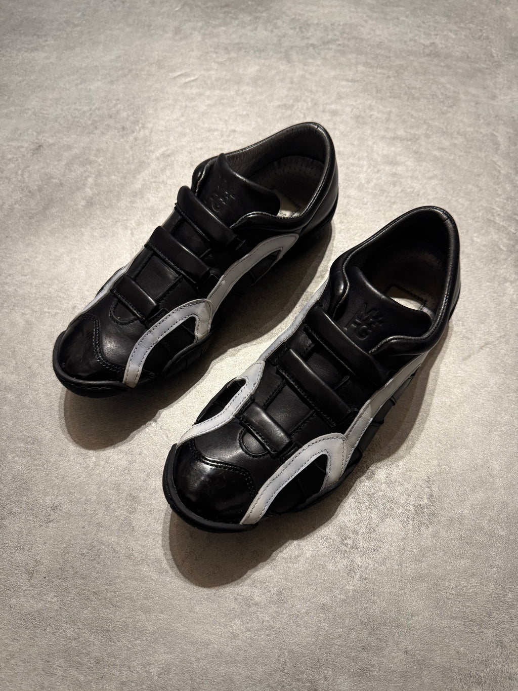 Marithé + François Girbaud Oreo Moto Leather Sneakers (37)