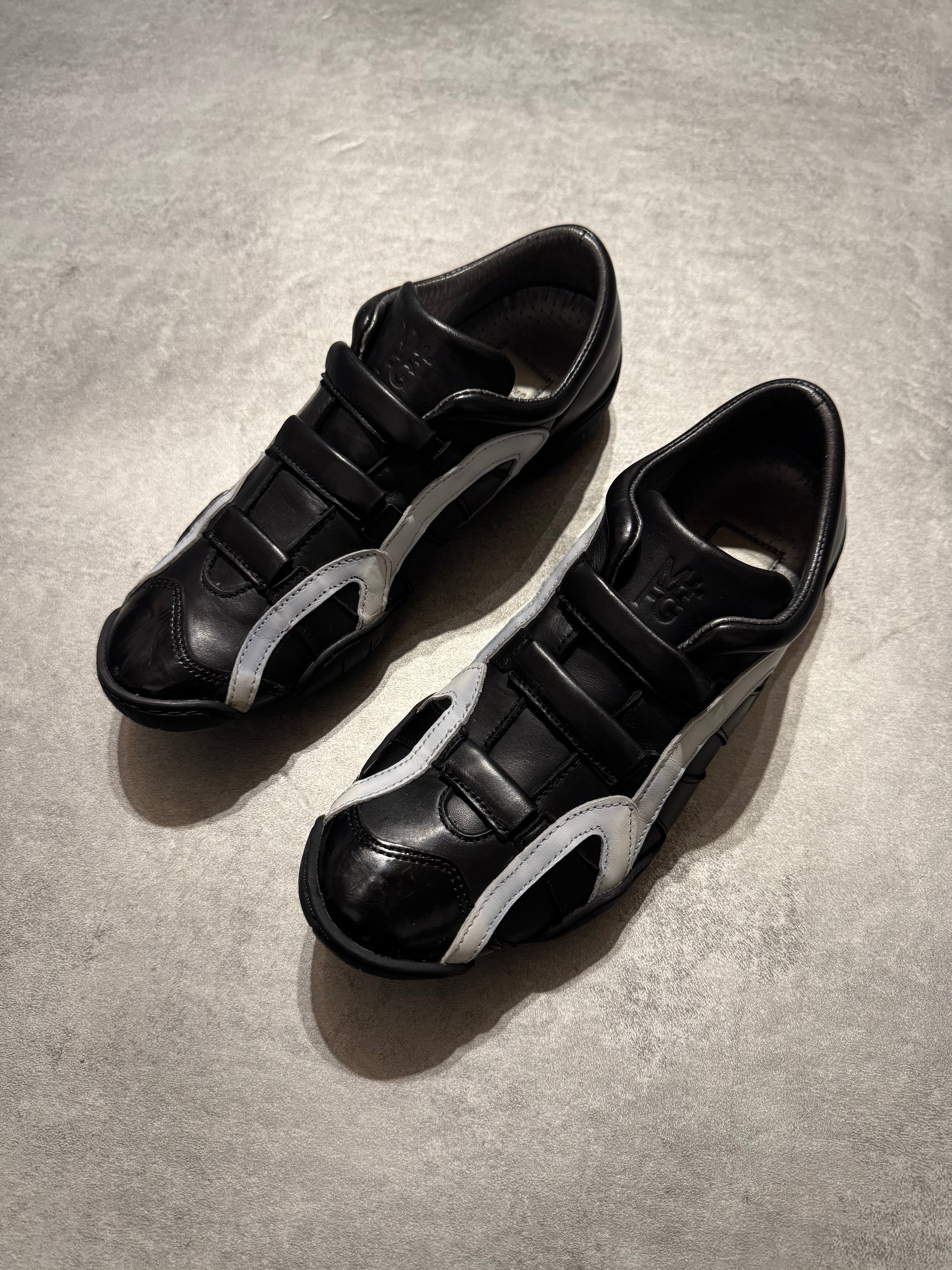 Marithé + François Girbaud Oreo Moto Leather Sneakers (37)