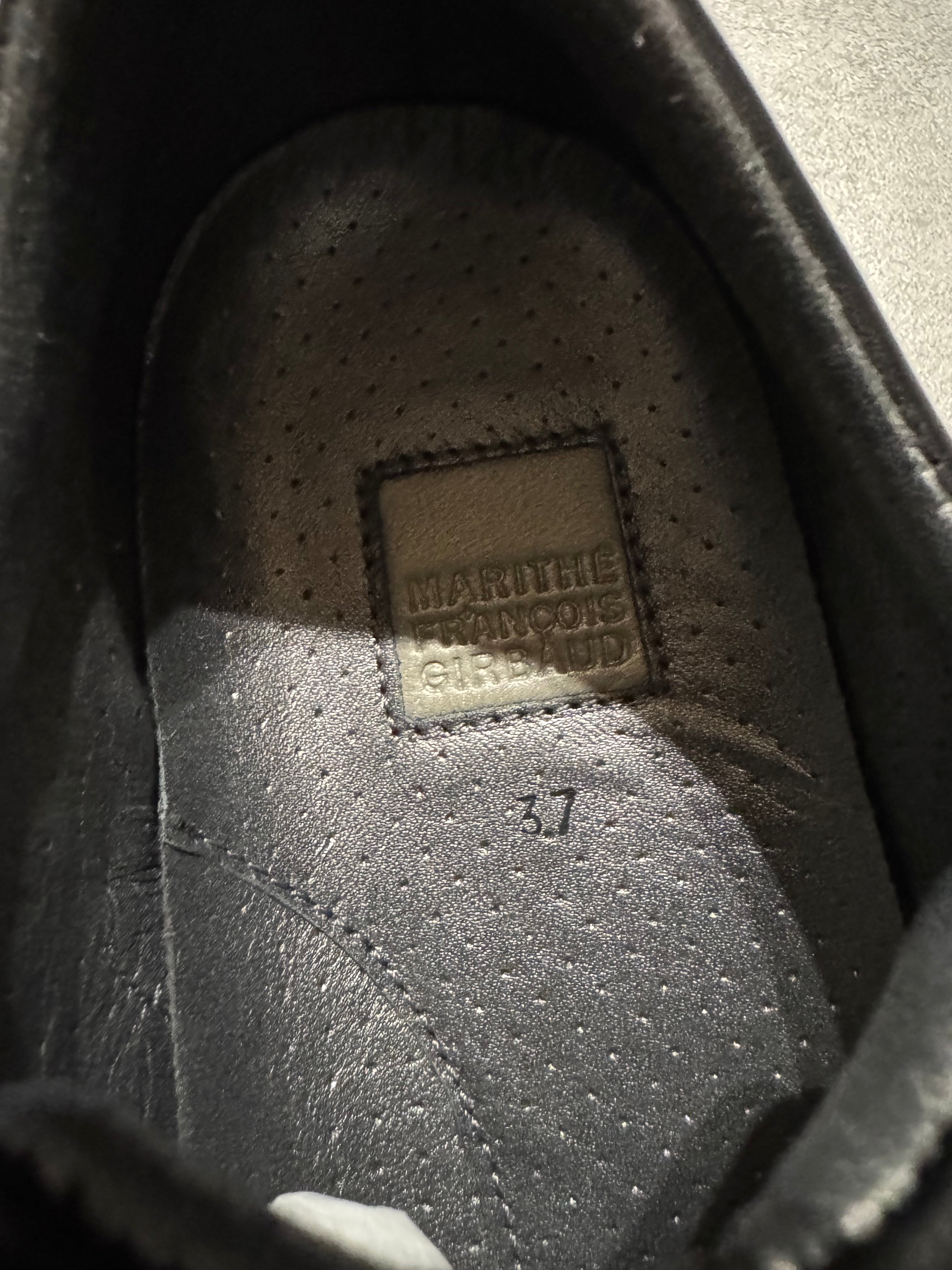 Marithé + François Girbaud Oreo Moto Leather Sneakers (37)