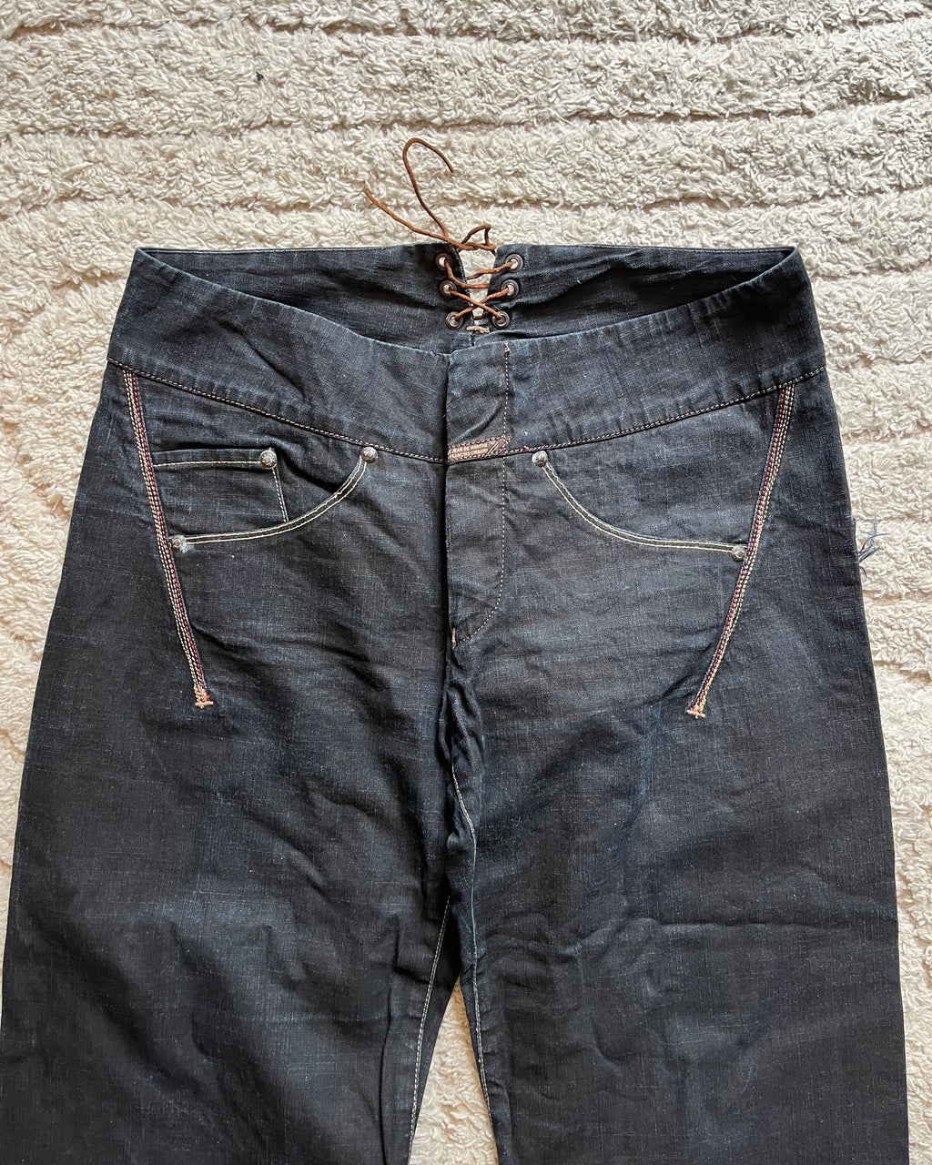 00s Marithe François Girbaud タイムレス ウェーブ フレア ジーンズ (M/L)