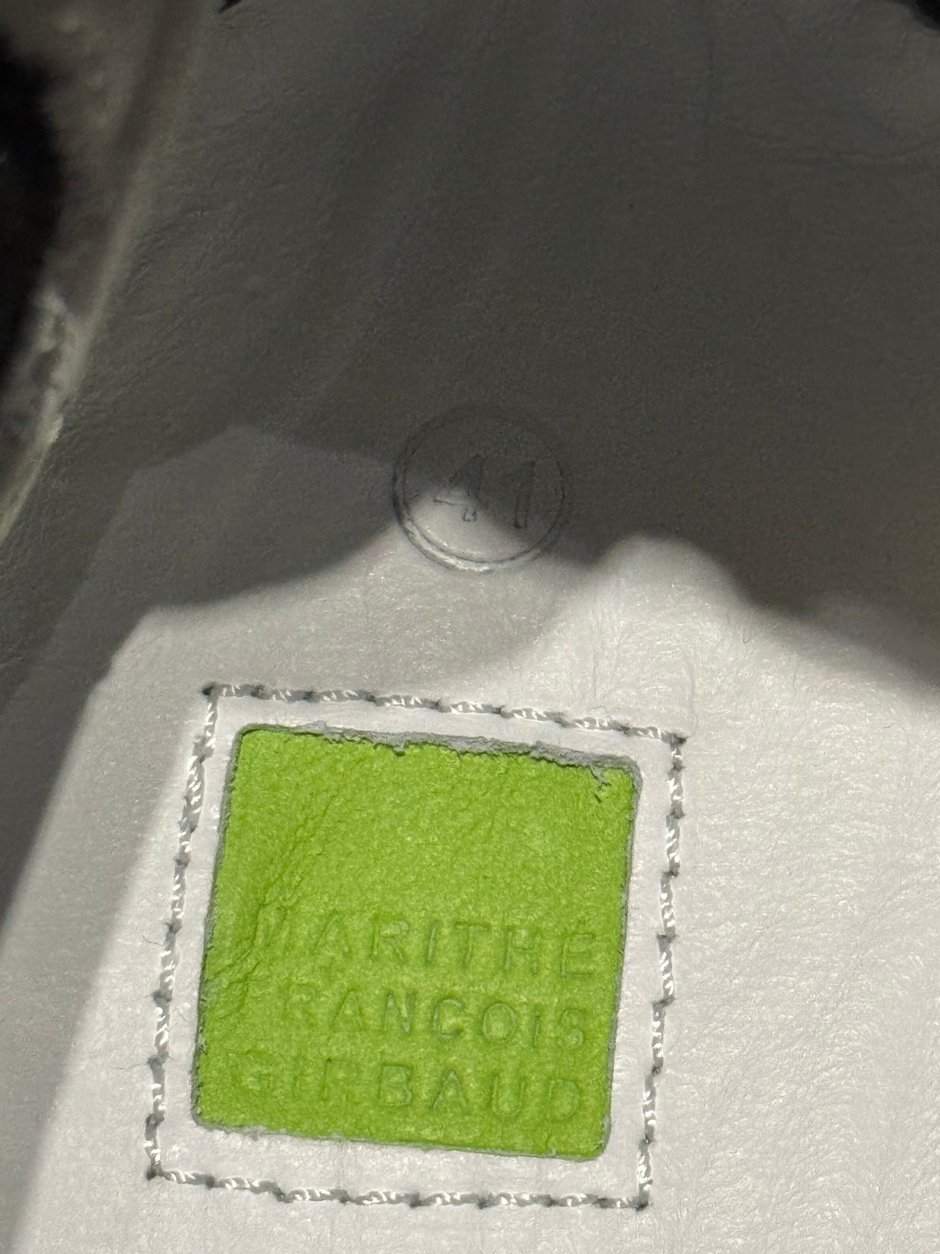 Marithé + François Girbaud Black Leather Ninja Ankle Boots (41)