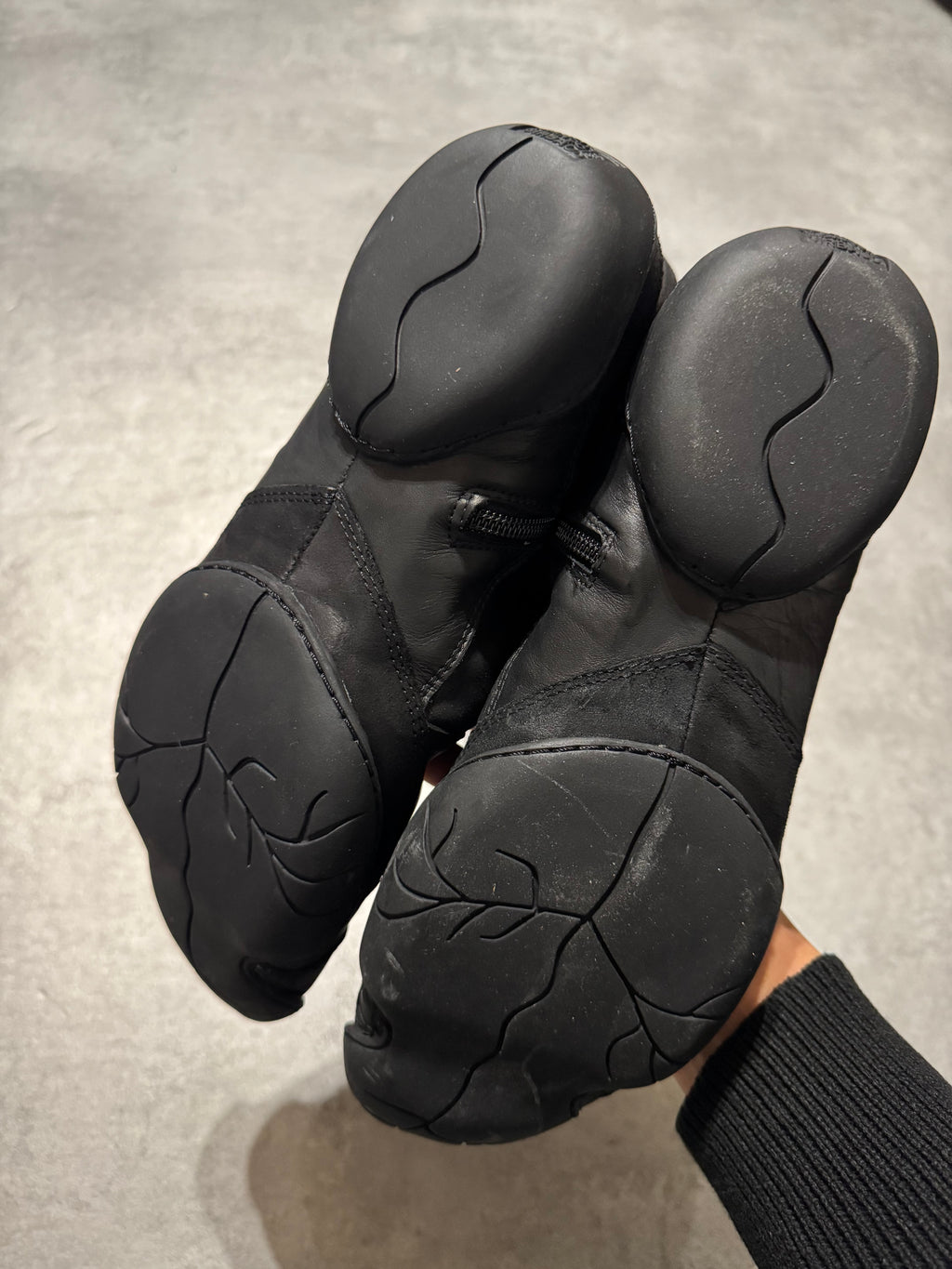 Marithé + François Girbaud Suede Black Leather Ninja High Boots  (41)