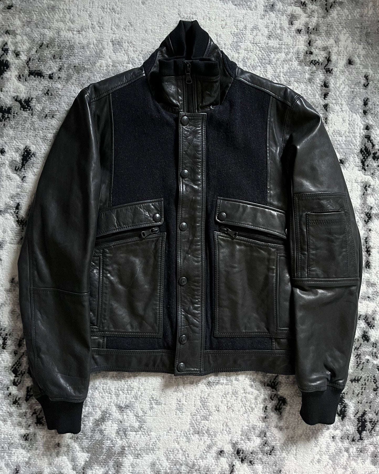 AW1996 Dolce & Gabbana Alpha Leather Jacket (M)