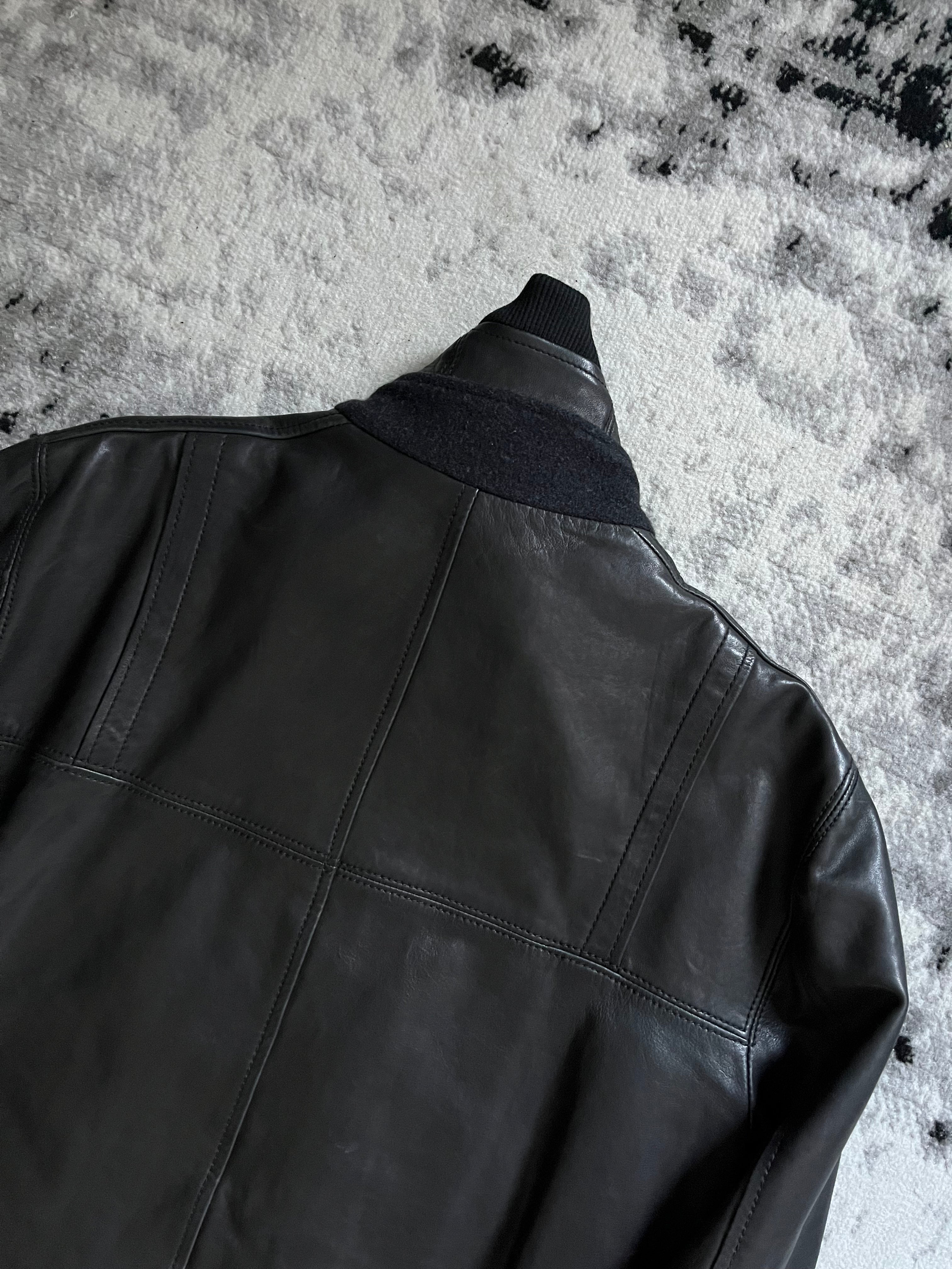 1996 AW ドルチェ＆ガッバーナ アルファ レザー ジャケット (M)