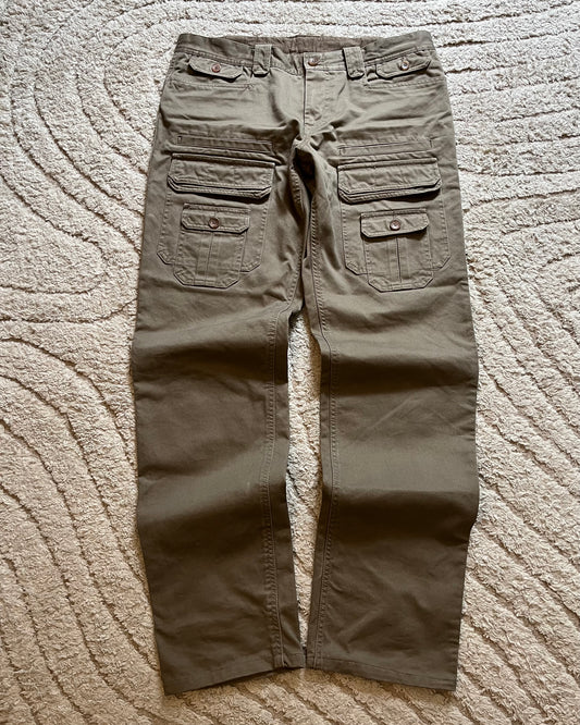 SS08 Dolce &amp; Gabbana Safari 奢华橄榄色长裤 (L)