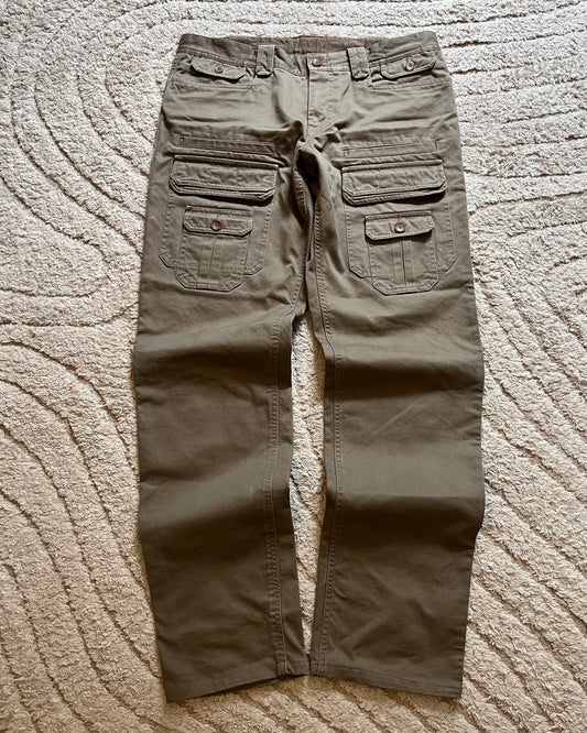 SS2008 Dolce & Gabbana Safari Luxe Olive Pants (L)