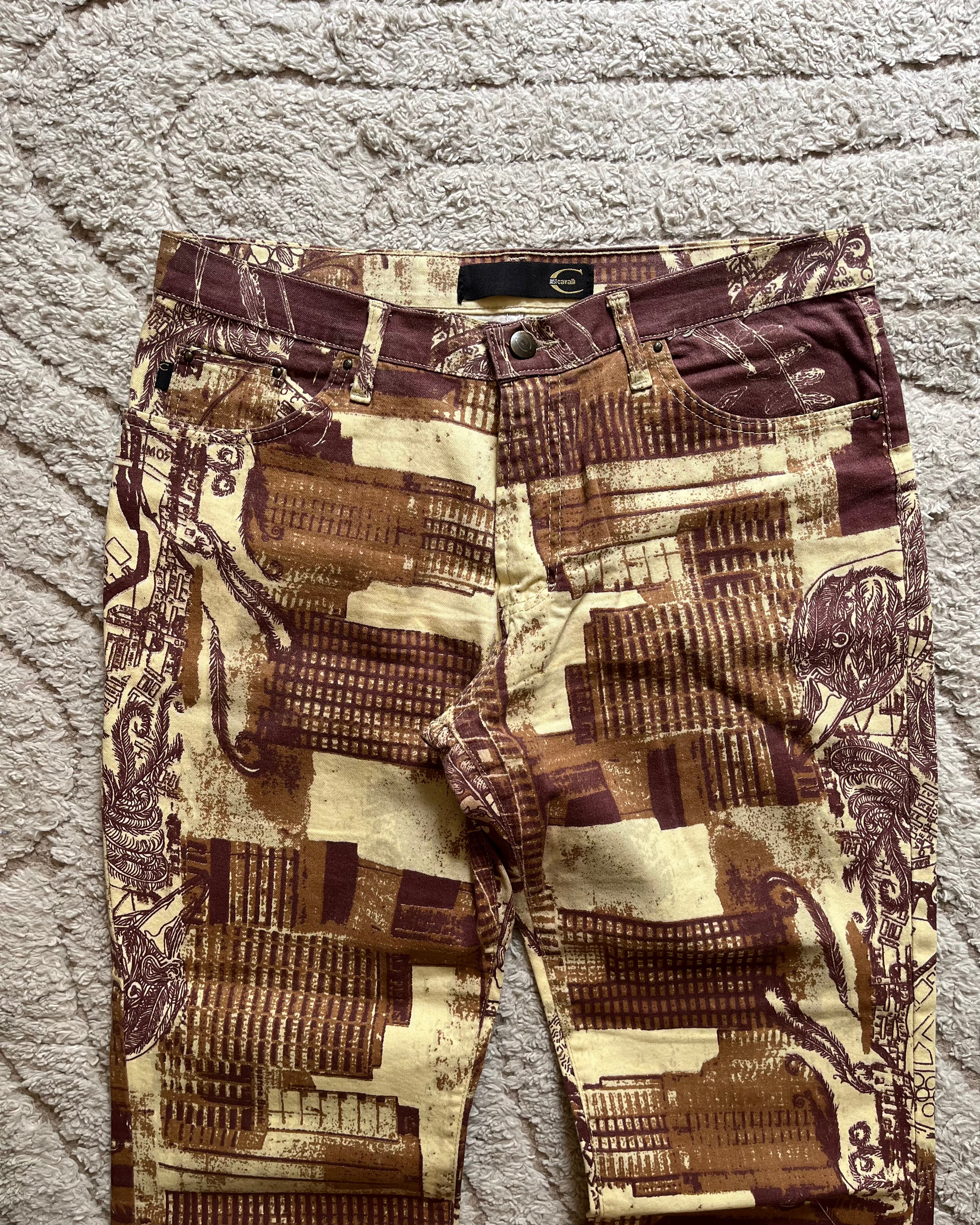 00s Just Cavalli ミラノブルームパンツ(M/L) 