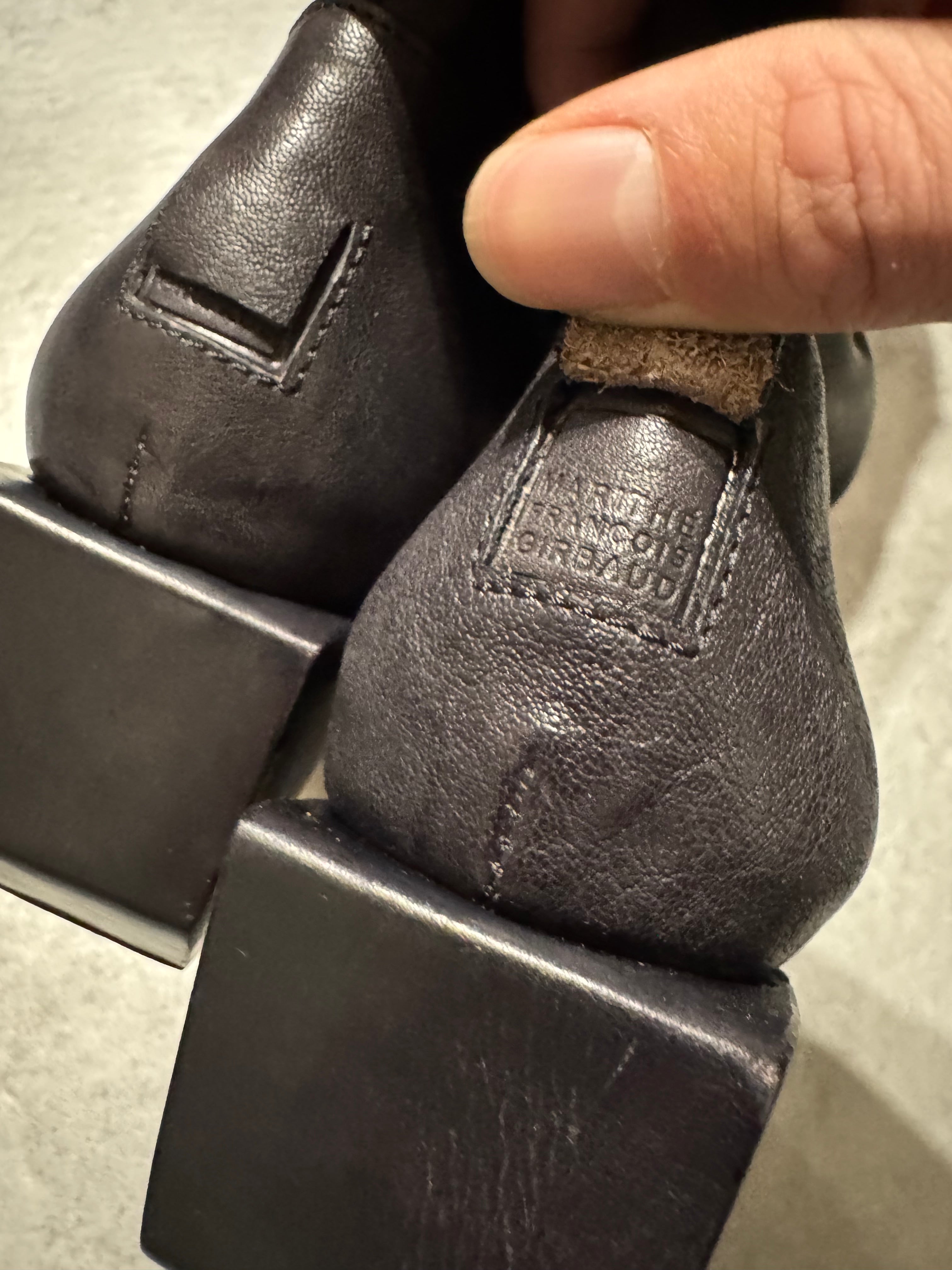 Marithé + François Girbaud Santiag Black Leather Boots (40)