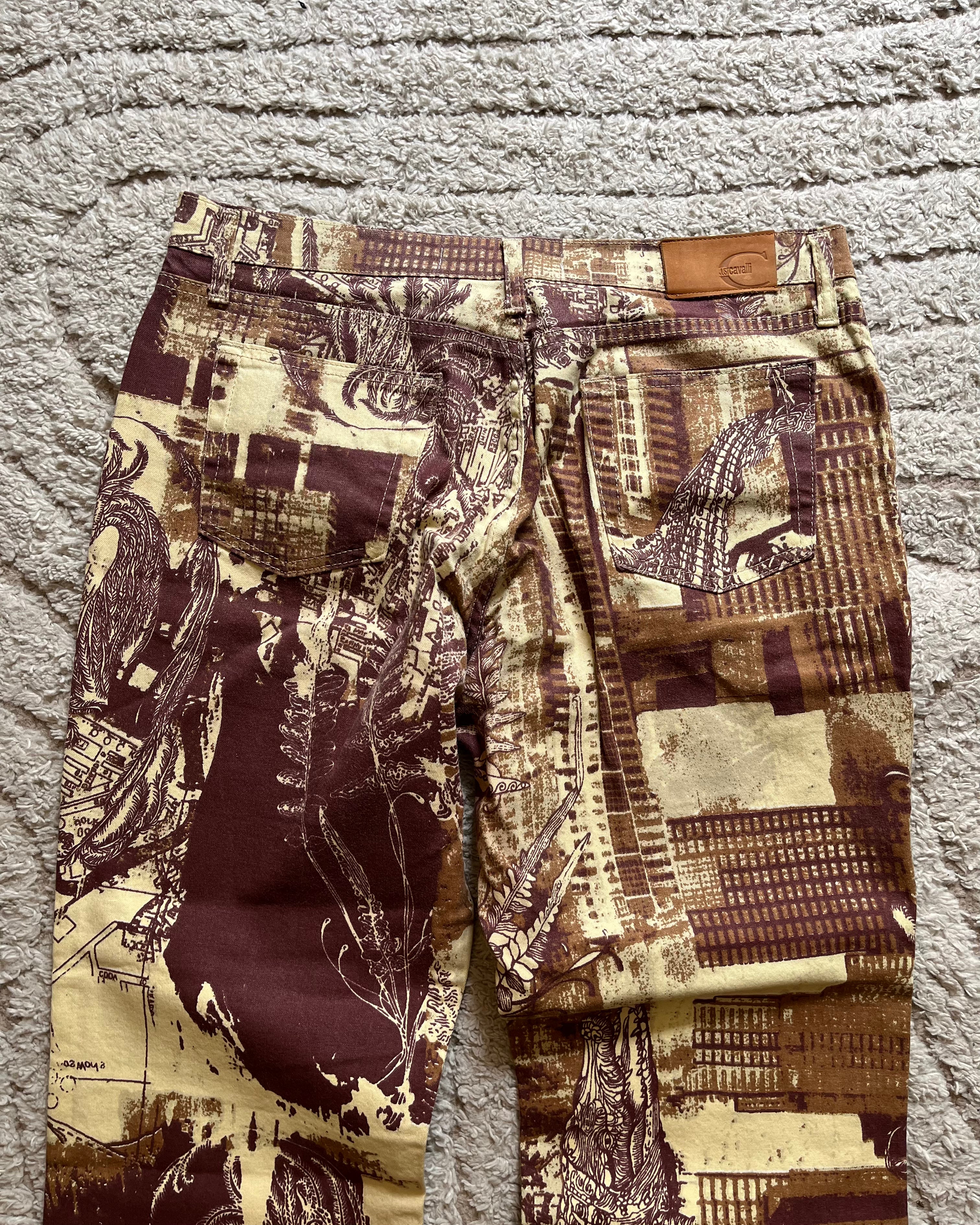 00s Just Cavalli ミラノブルームパンツ(M/L) 