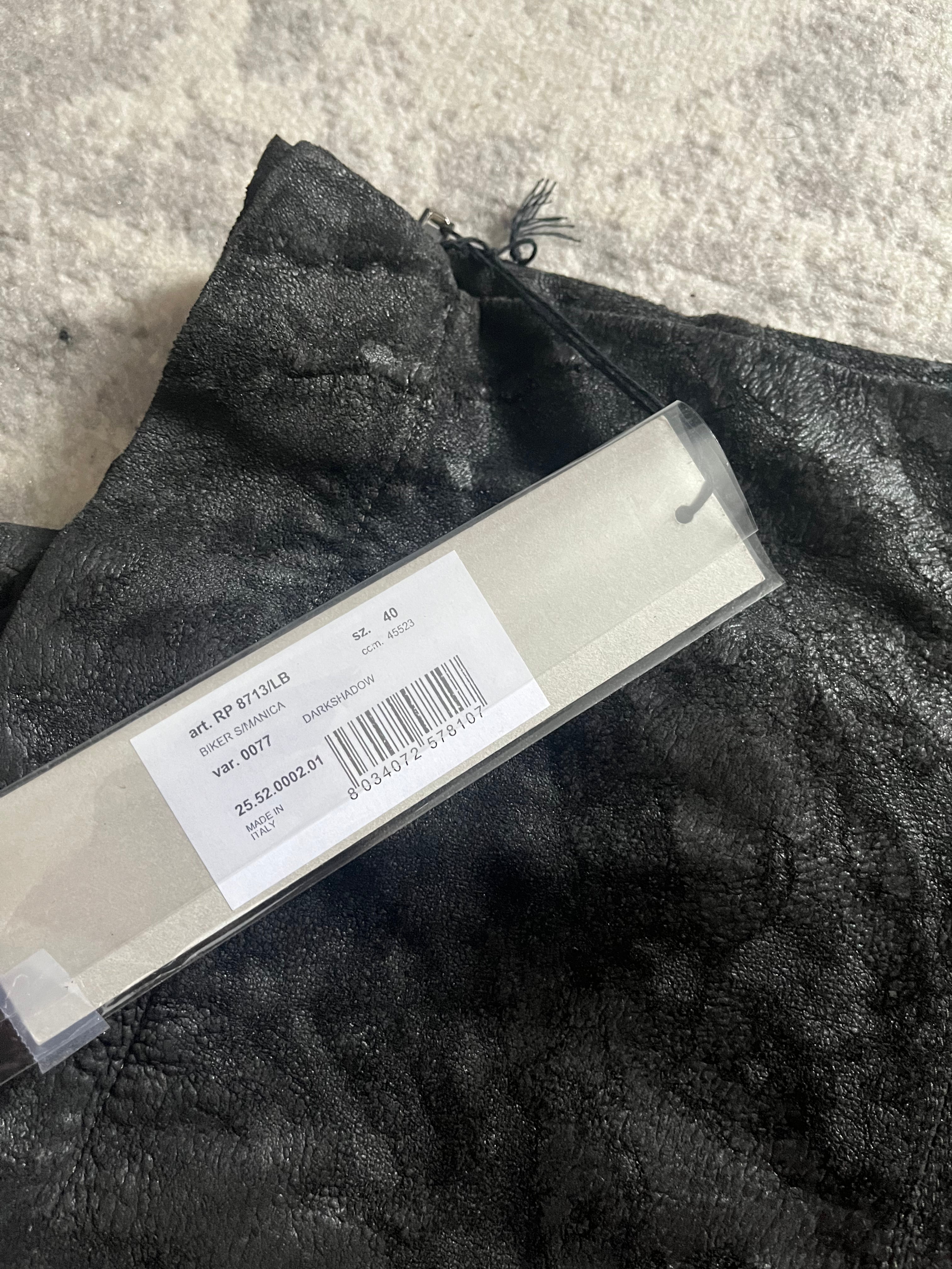 2022FW リック・オウエンス ブリュット レザー アーカイブ ノースリーブ ジャケット (XS)