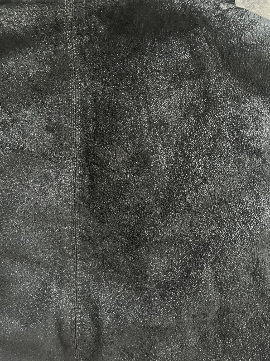 2022FW リック・オウエンス ブリュット レザー アーカイブ ノースリーブ ジャケット (XS)