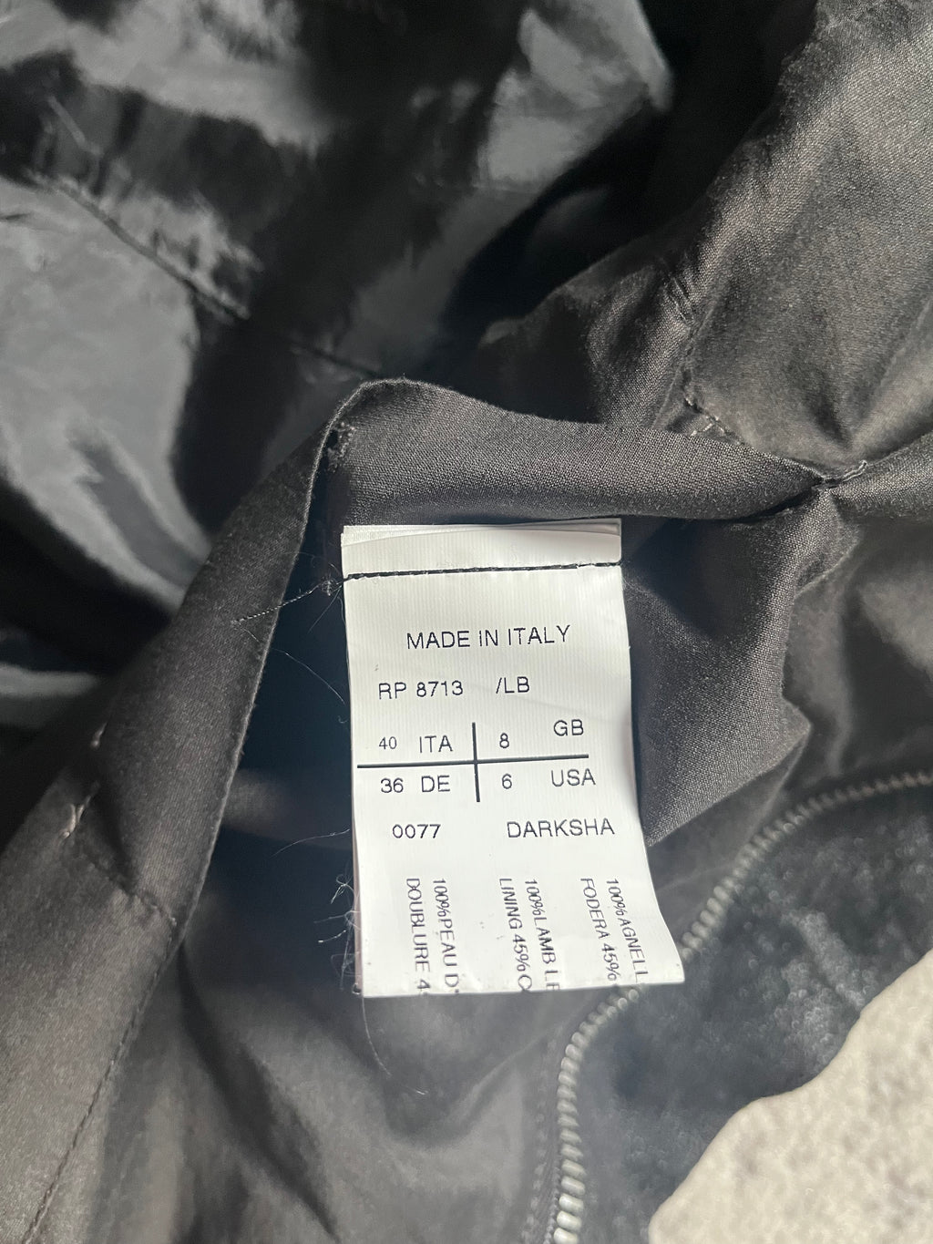 2022FW リック・オウエンス ブリュット レザー アーカイブ ノースリーブ ジャケット (XS)