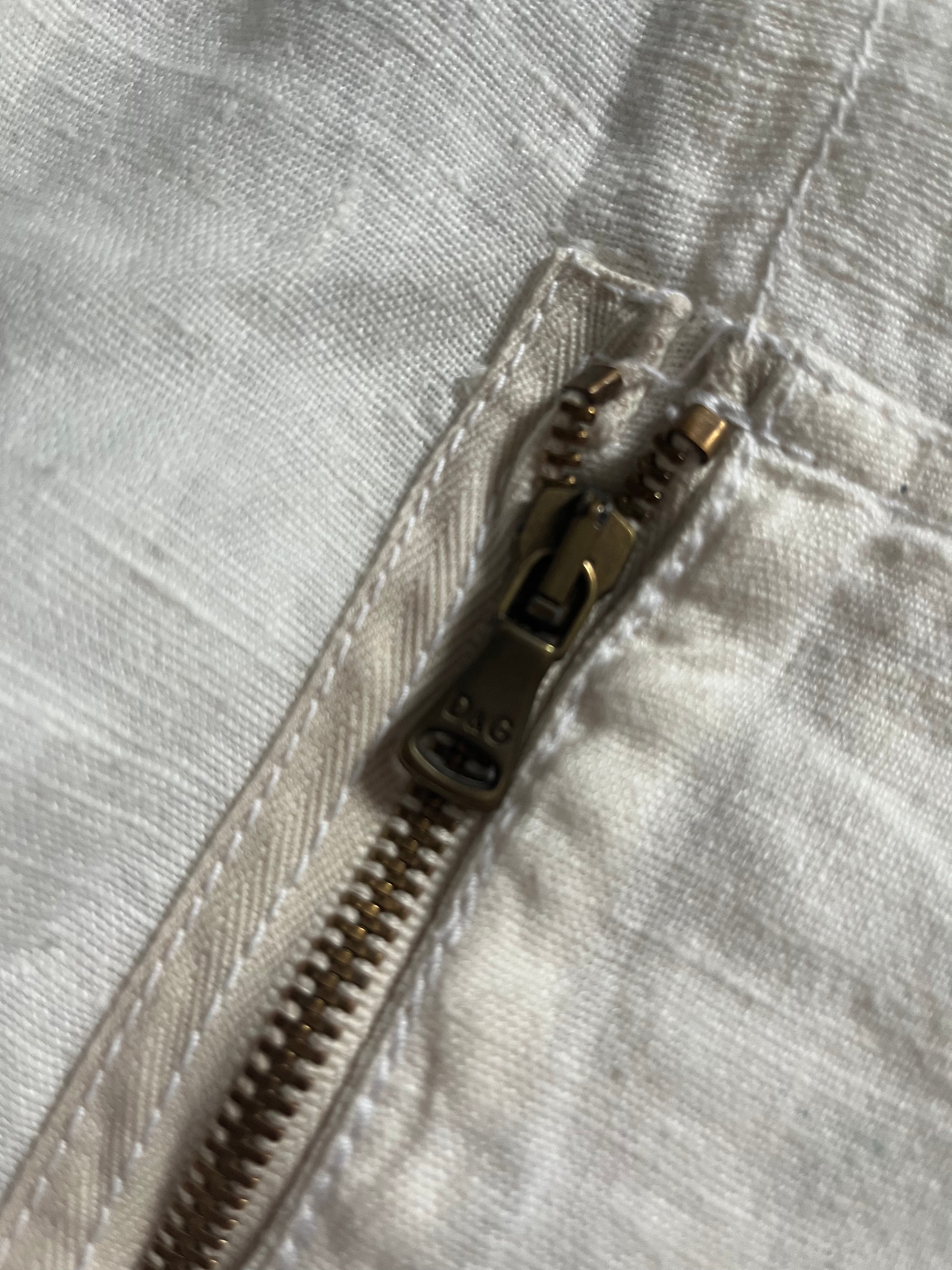 2004 年秋冬 Dolce &amp; Gabbana 亚麻多拉链工装裤 (M/L)