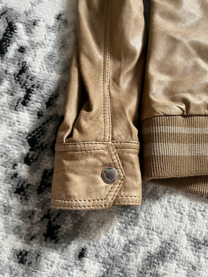 AW1999 Dolce & Gabbana Beige Cargo Leather Jacket (M)