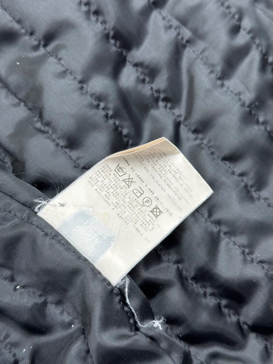 AW2003 Dolce & Gabbana Black Nylon Ribbed Aviator Light Jacket xQtgMkx 11