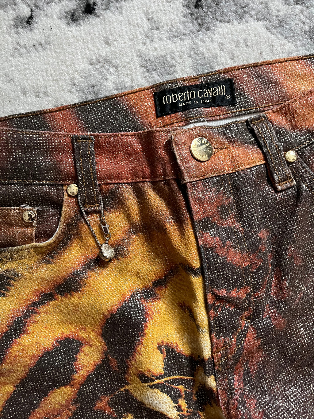 FW2000 Roberto Cavalli Savage Tiger Pants (S)