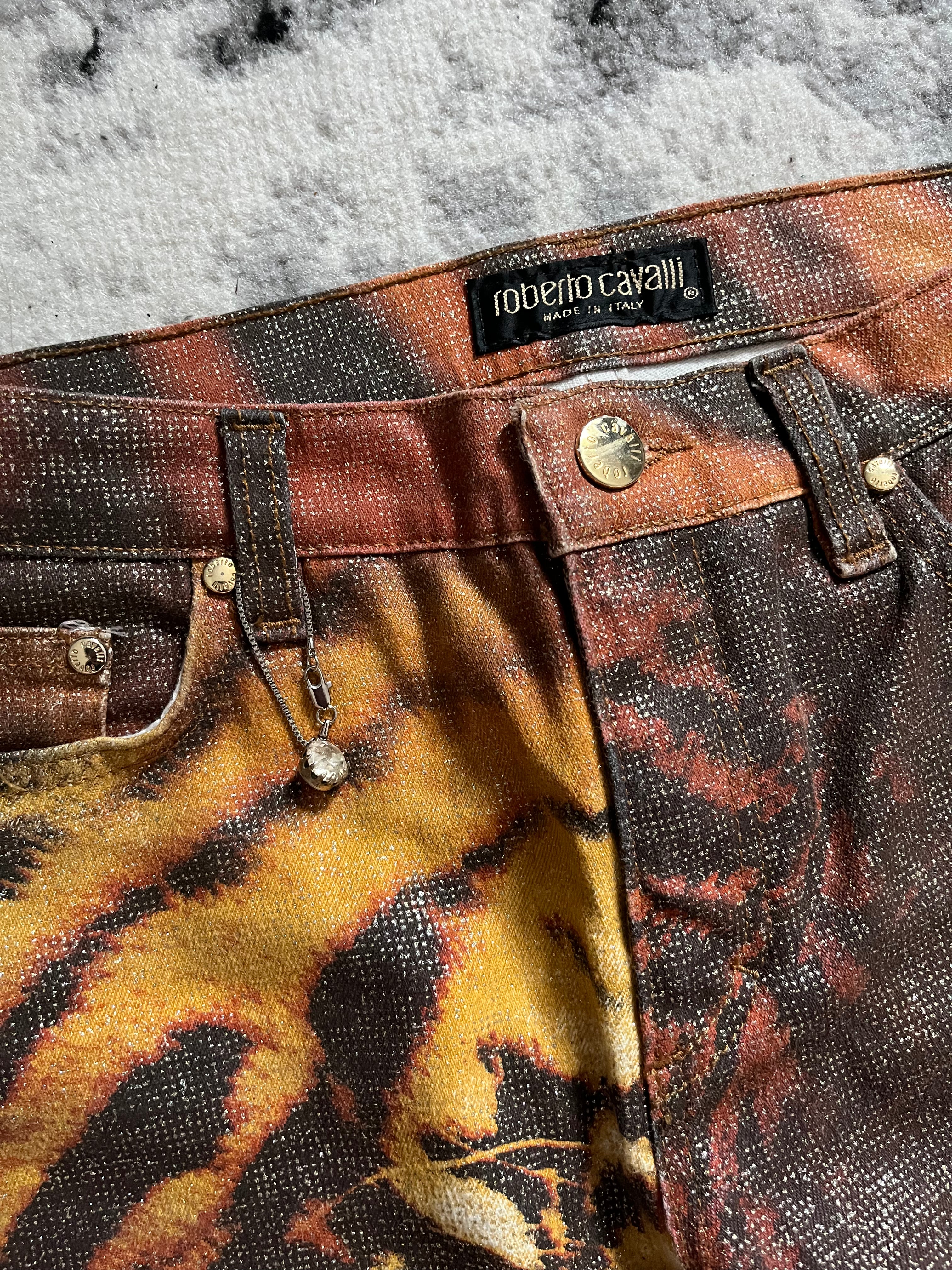 FW2000 Roberto Cavalli Savage Tiger Pants (S)