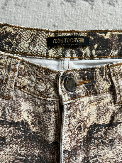 2000s Roberto Cavalli Arabic Sand Erosion Pants (S)