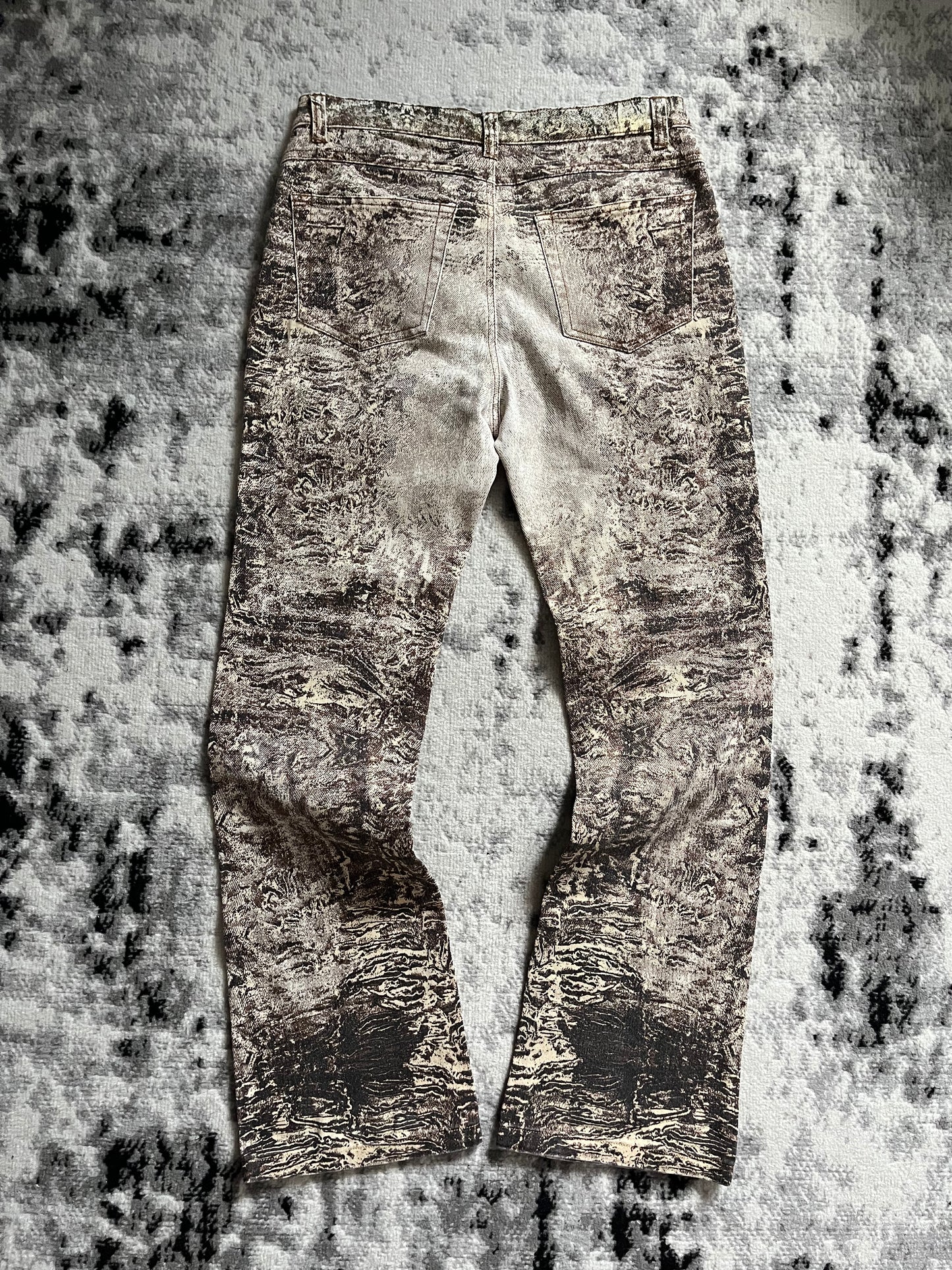 2000s Roberto Cavalli Arabic Sand Erosion Pants (S)