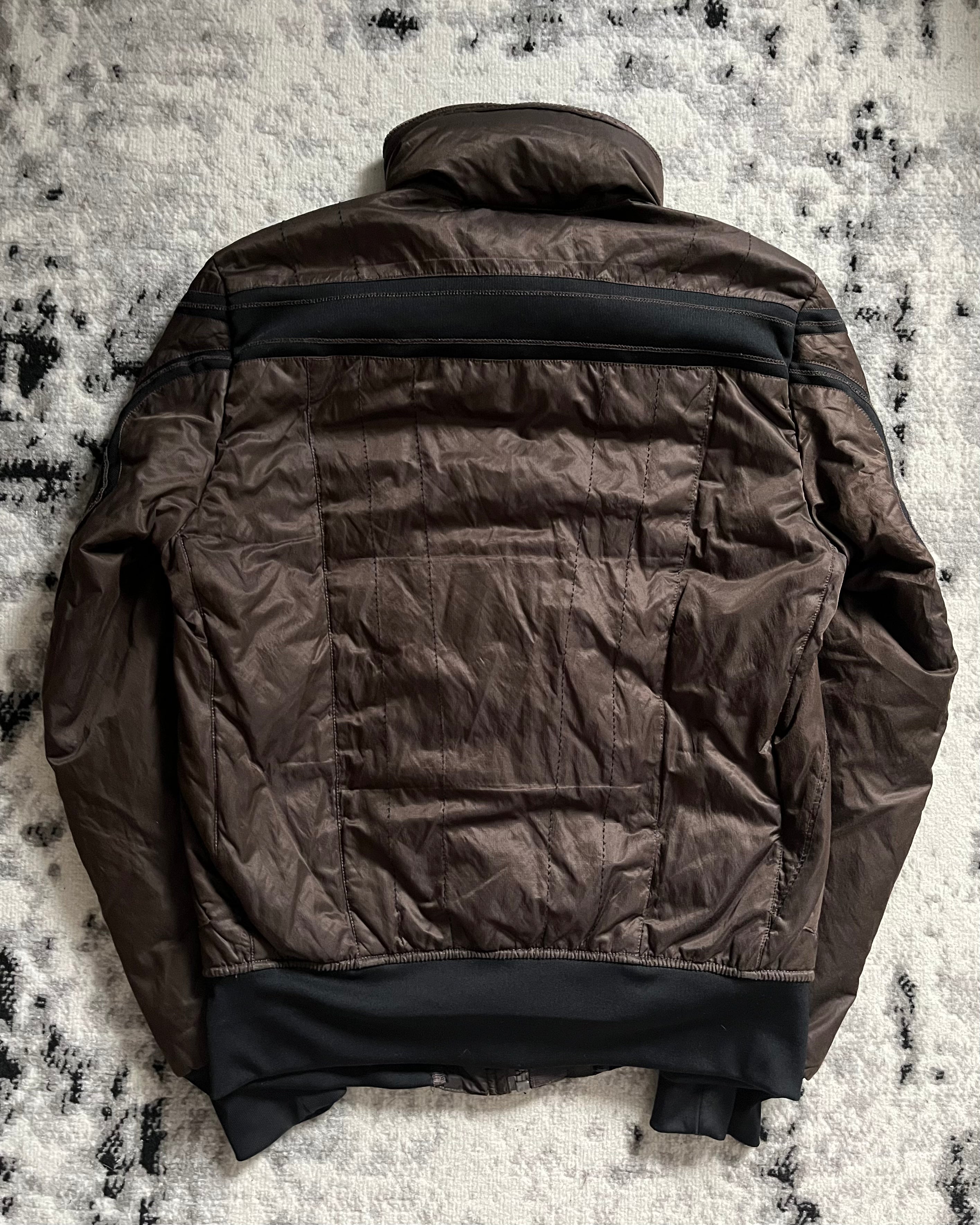 00s マリテ + フランソワ ジルボー アバンギャルド ゼン ブラウン パファー ジャケット (M/L)