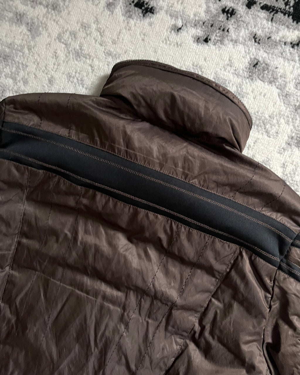 00s マリテ + フランソワ ジルボー アバンギャルド ゼン ブラウン パファー ジャケット (M/L)