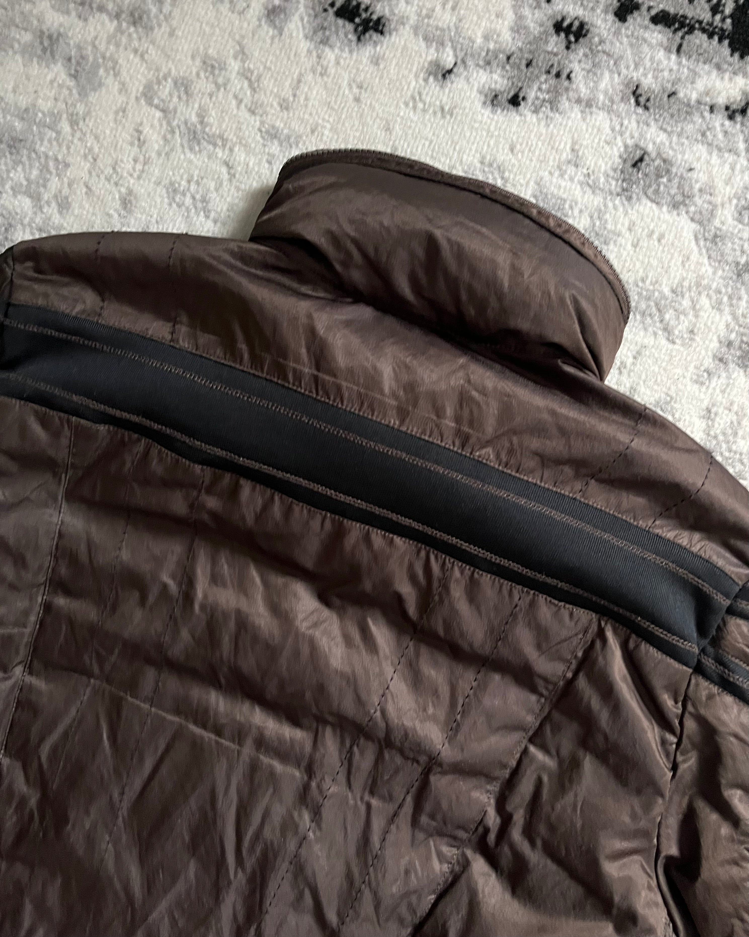 00s マリテ + フランソワ ジルボー アバンギャルド ゼン ブラウン パファー ジャケット (M/L)