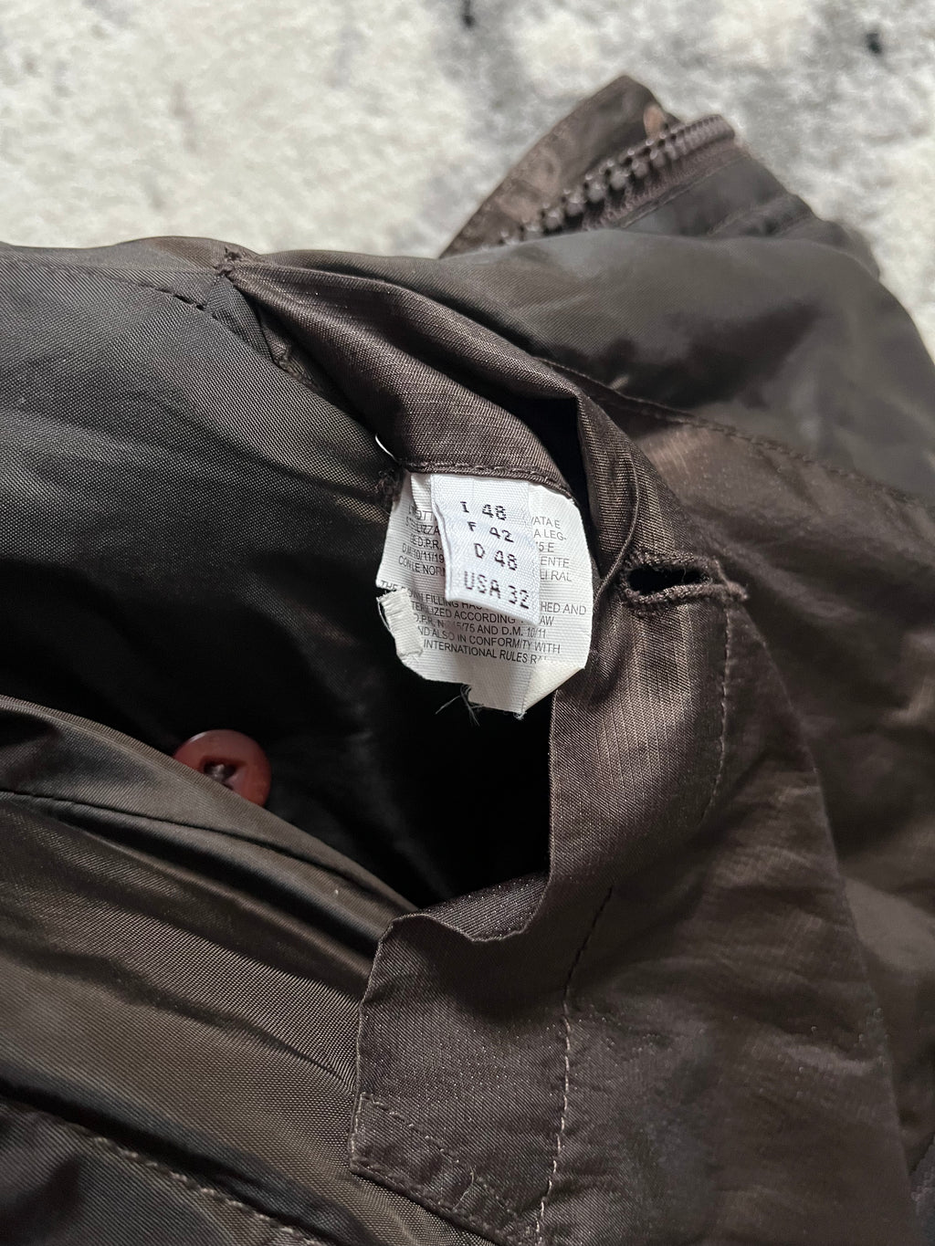 00s マリテ + フランソワ ジルボー アバンギャルド ゼン ブラウン パファー ジャケット (M/L)