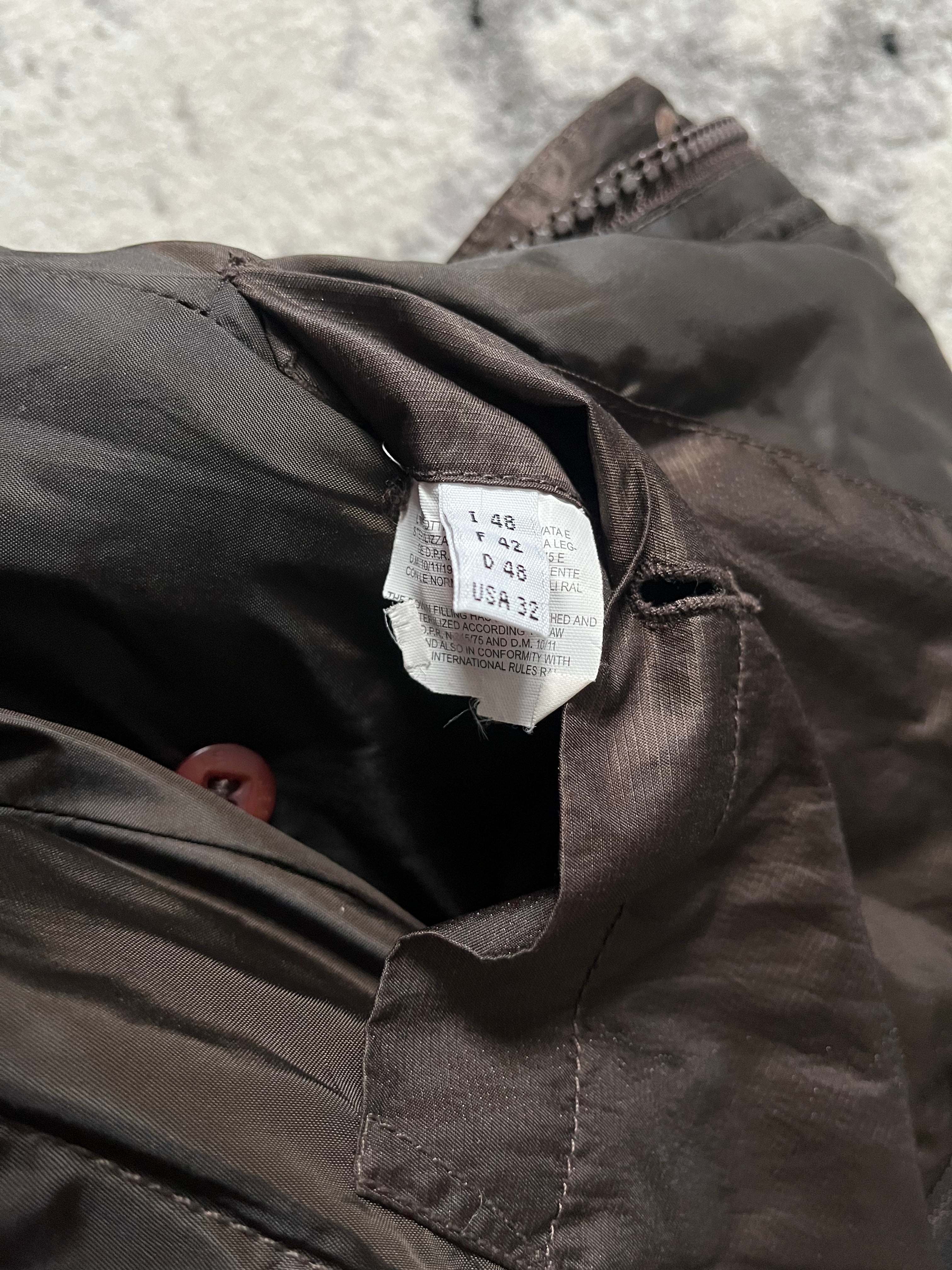 00s マリテ + フランソワ ジルボー アバンギャルド ゼン ブラウン パファー ジャケット (M/L)