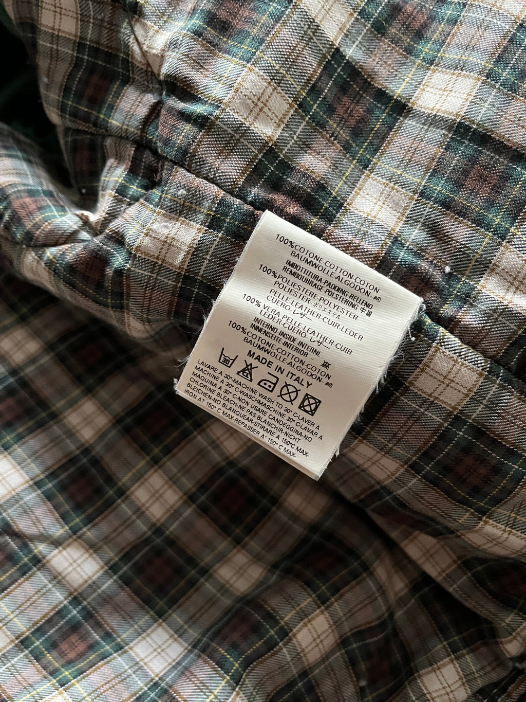 FW2004 Dsquared2 飞行员不对称拉链工装米色夹克 (S/M)