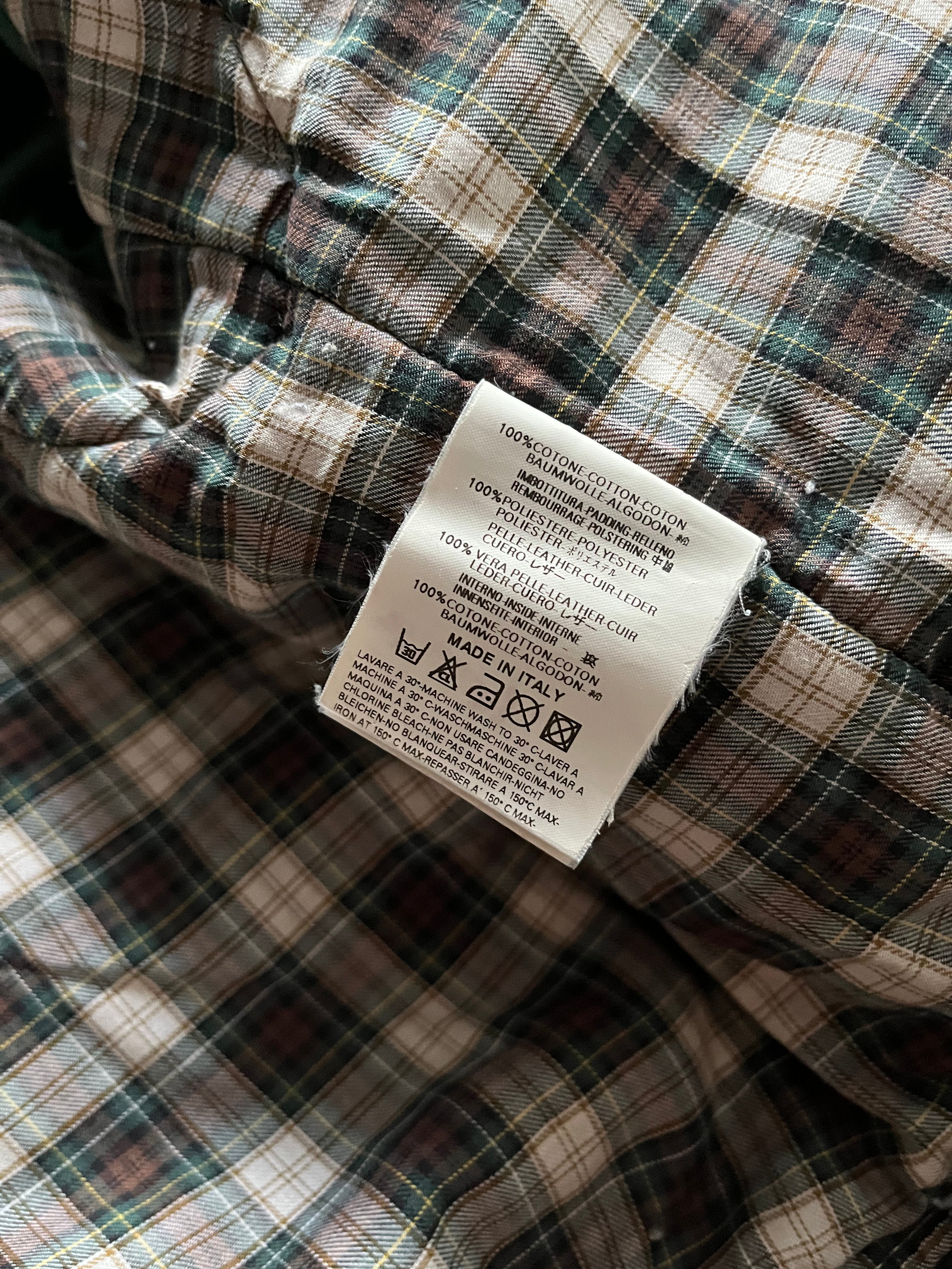 FW2004 Dsquared2 飞行员不对称拉链工装米色夹克 (S/M)