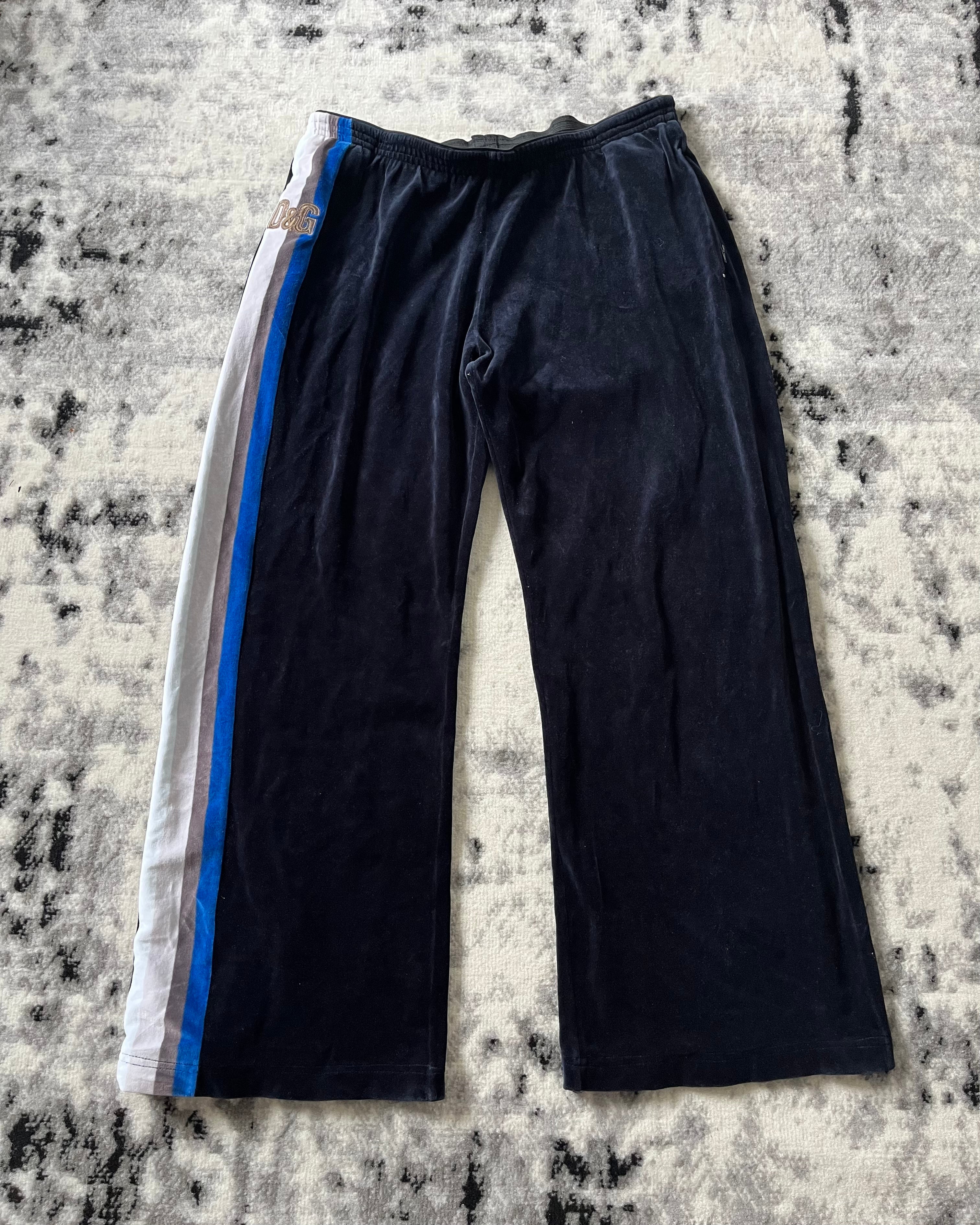 00年代 ドルチェ&amp;ガッバーナのオーシャンリラックスベルベットパンツ(M)