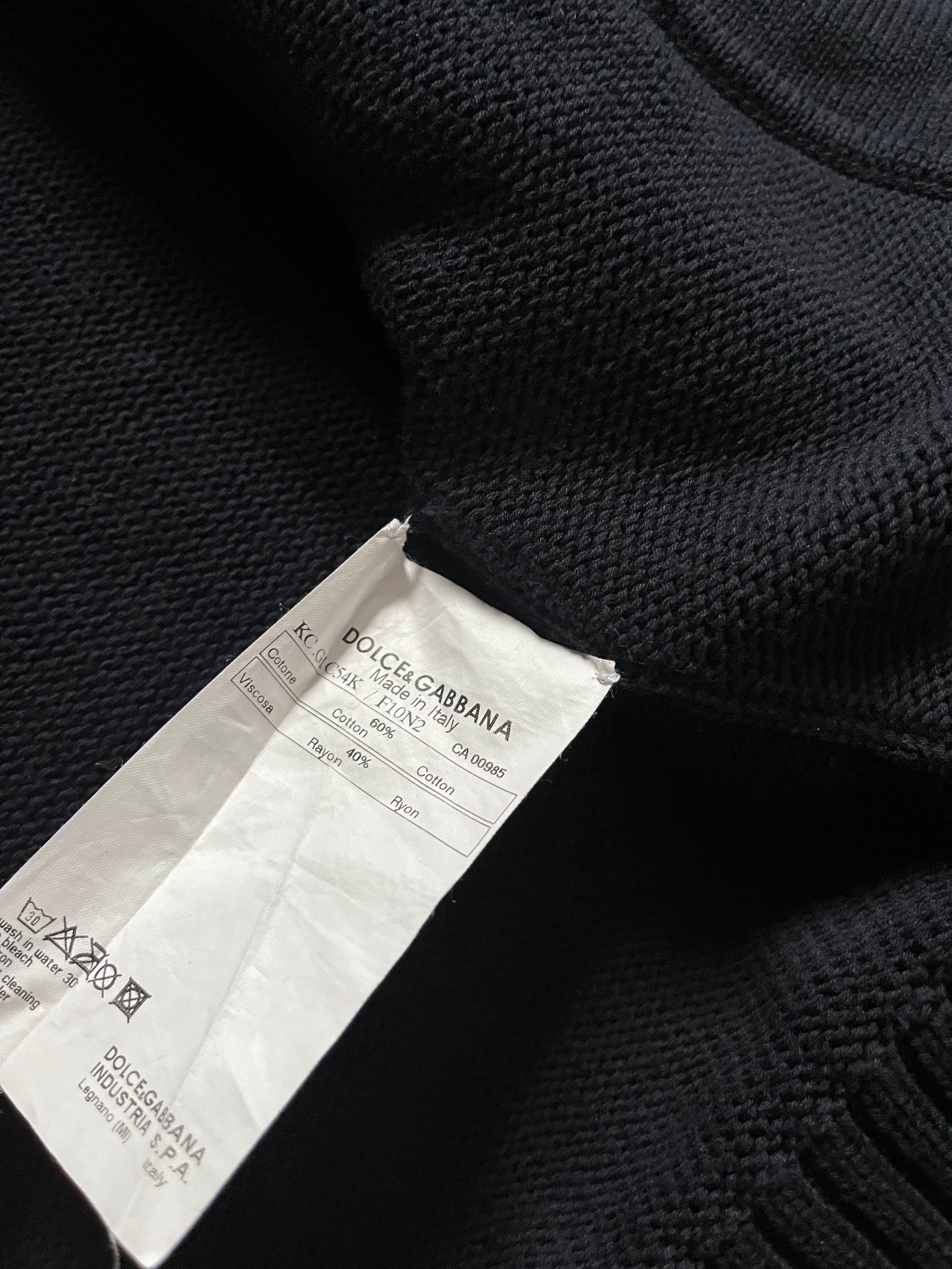 2003 Dolce & Gabbana Art Cheeky Navy Cardigan (M)