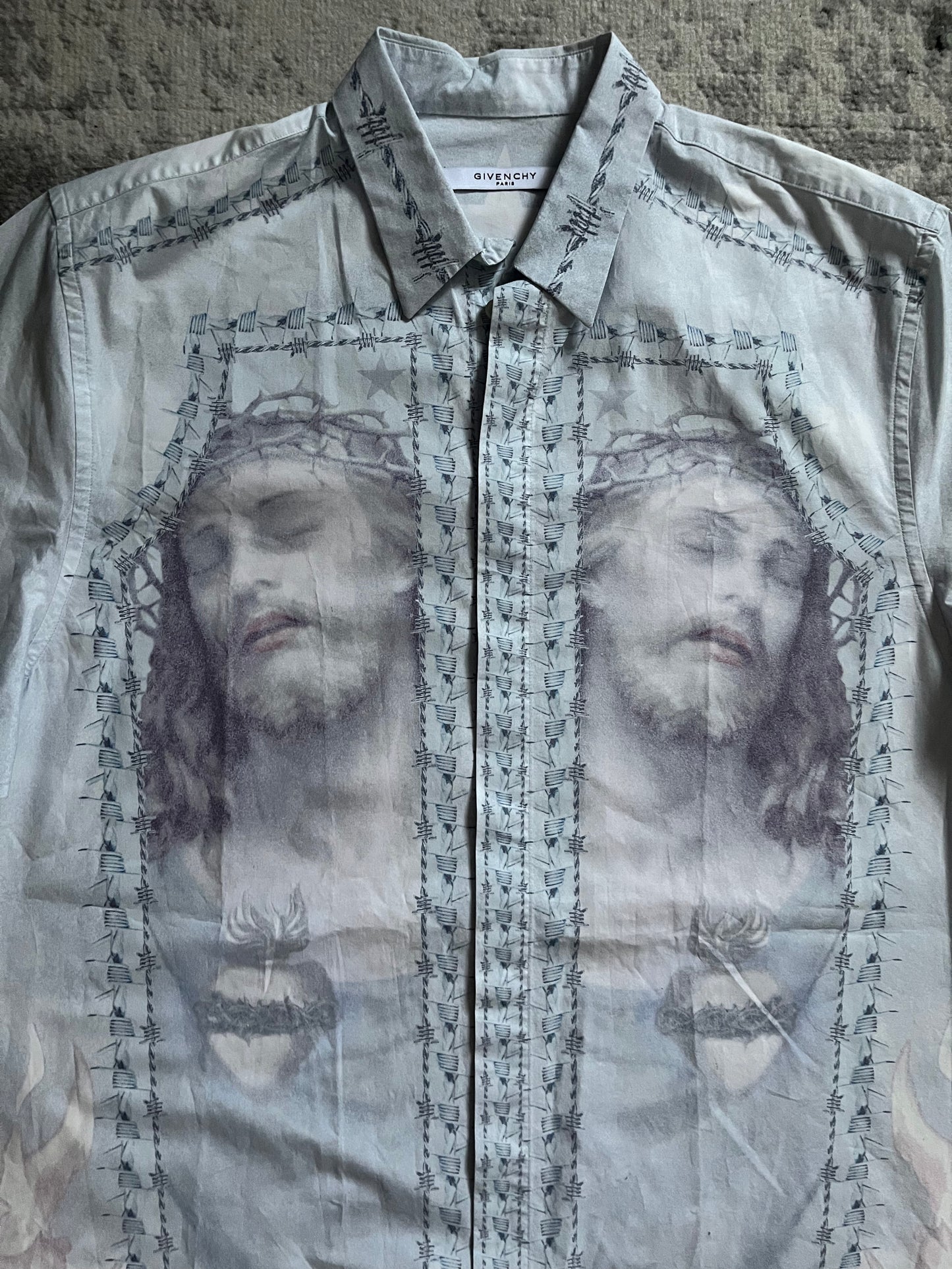 2016 春夏纪梵希基督耶稣印花衬衫 (XL)