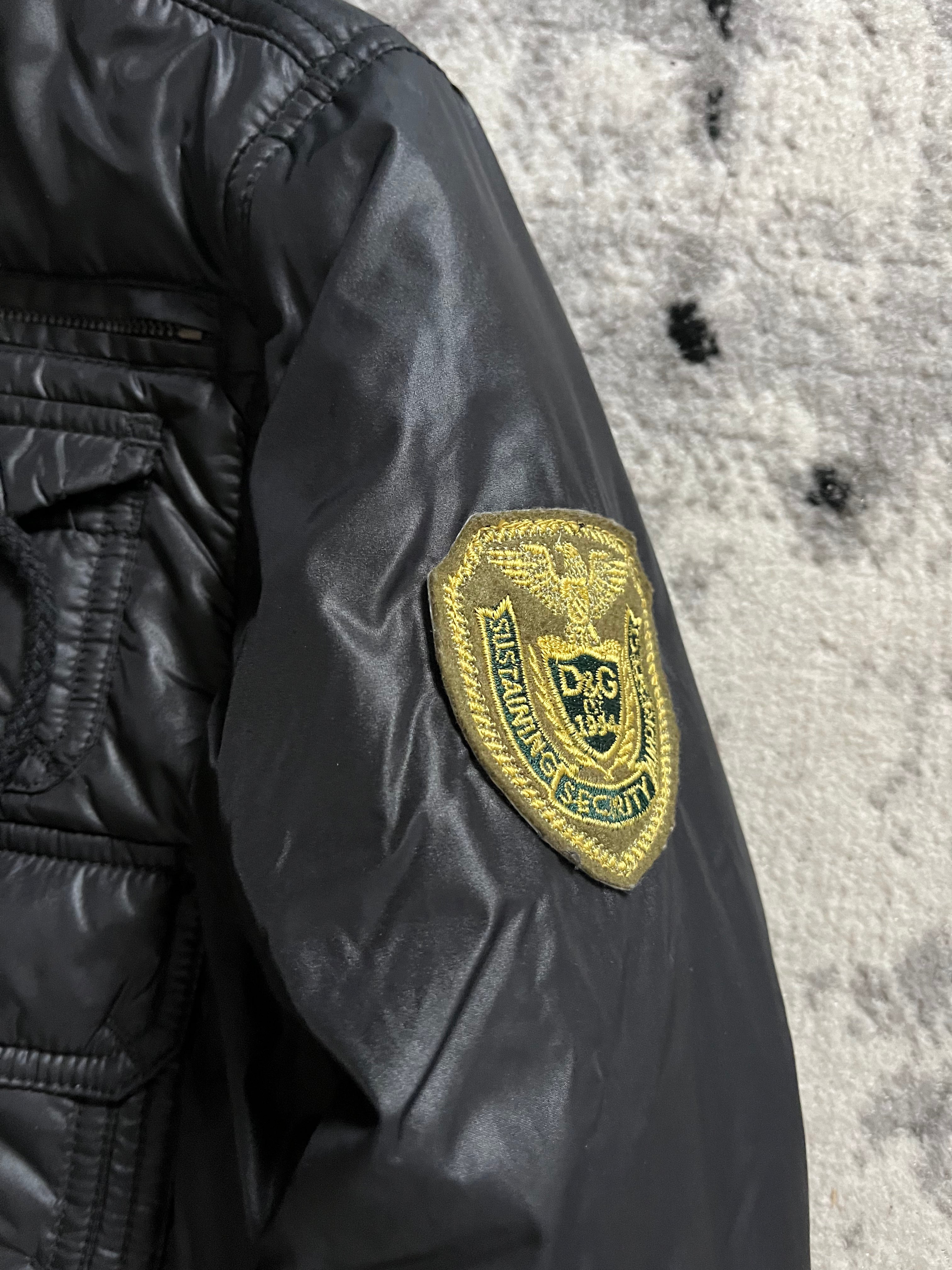 AW2003 Dolce & Gabbana Cargo Bomber Military Black Jacket (M)