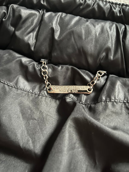 2003 年秋冬 Dolce &amp; Gabbana 货运飞行员夹克 军用黑色夹克 (M)