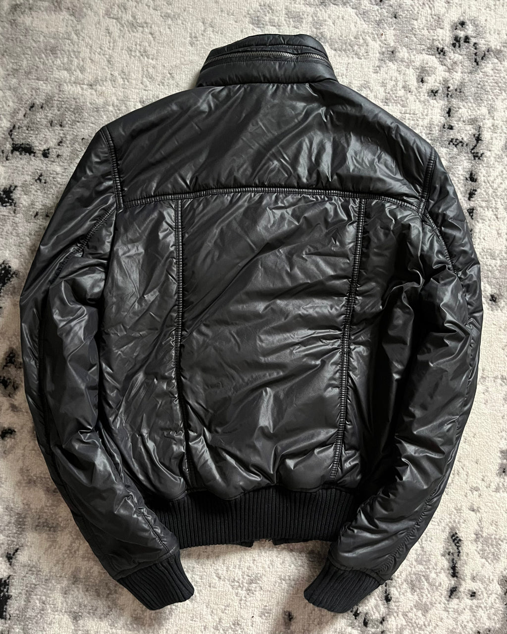 2003 AW ドルチェ＆ガッバーナ カーゴ ボンバー ミリタリー ブラック ジャケット (M)