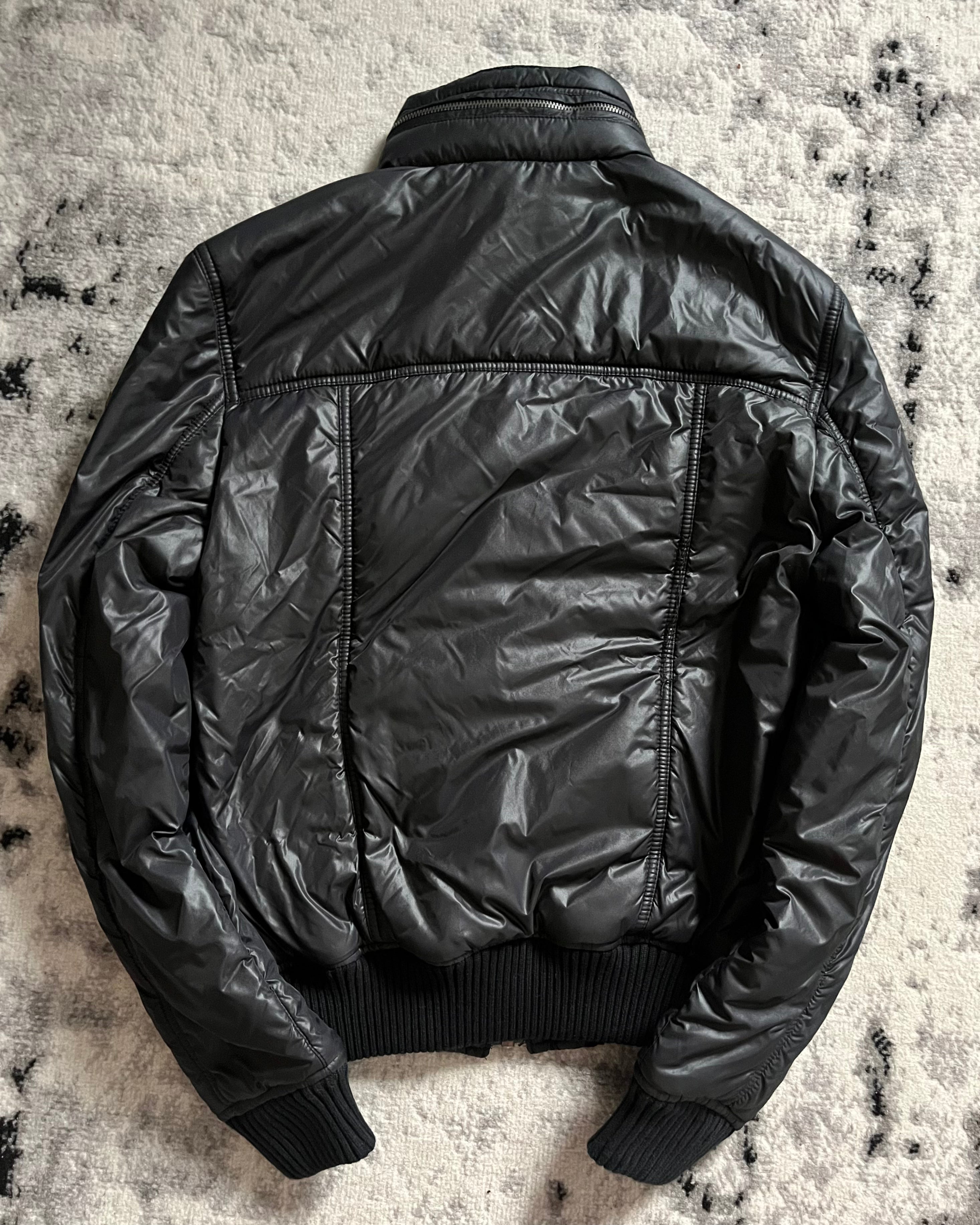 AW2003 Dolce & Gabbana Cargo Bomber Military Black Jacket (M)