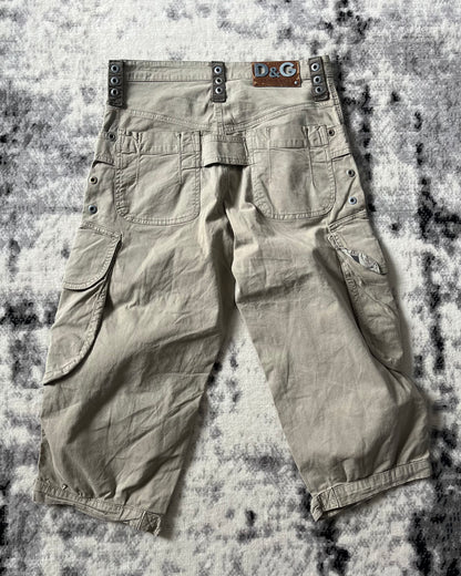 AW04 Dolce & Gabbana Casual Army Cargo Shorts (S)