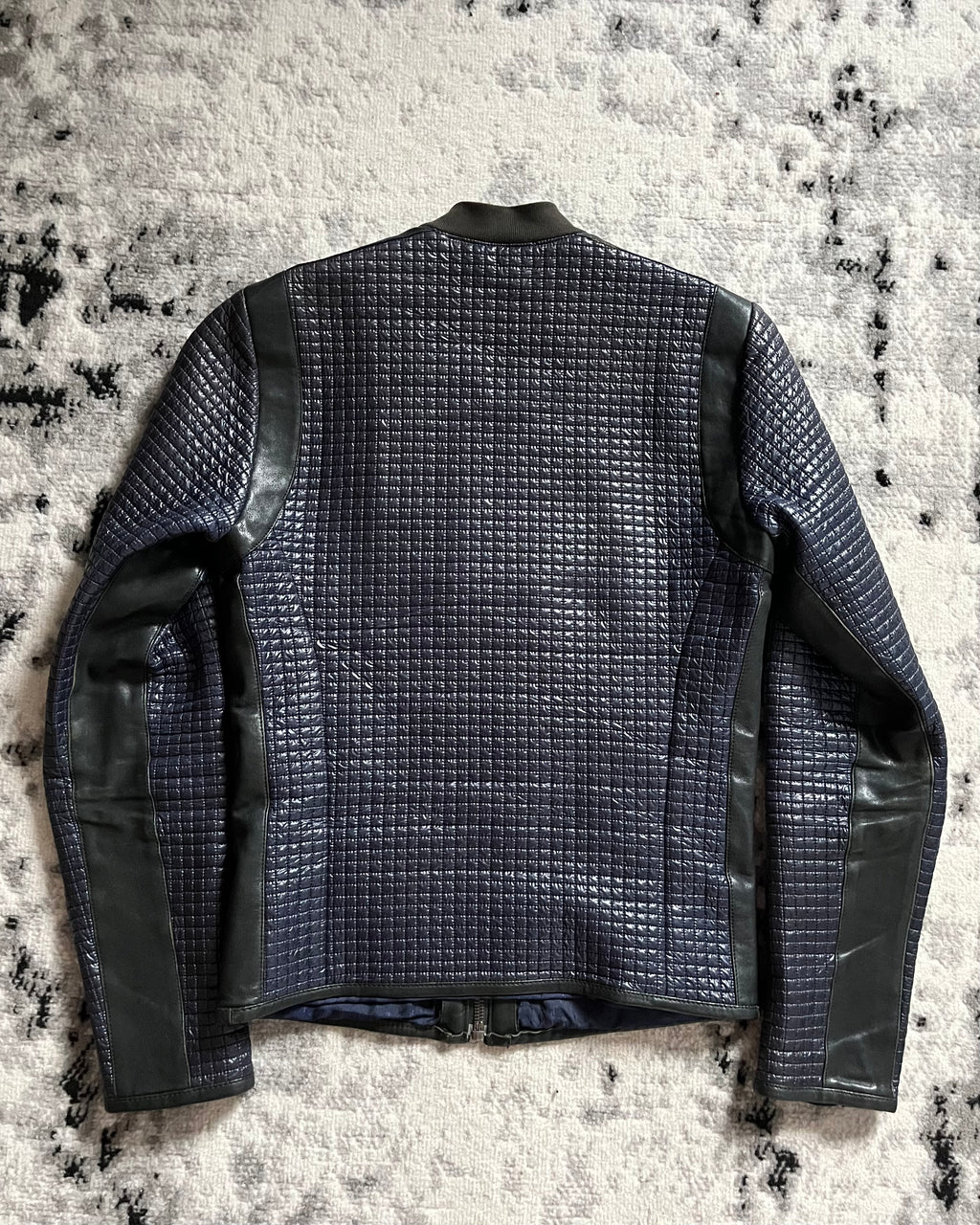 00年代 ドルチェ＆ガッバーナ バイカースムース ネイビー ジャケット (M)