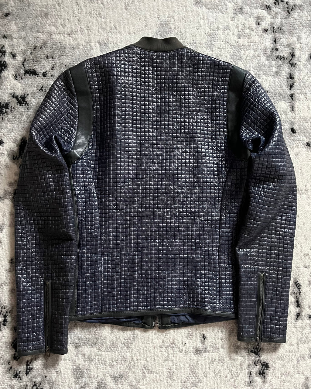 00年代 ドルチェ＆ガッバーナ バイカースムース ネイビー ジャケット (M)