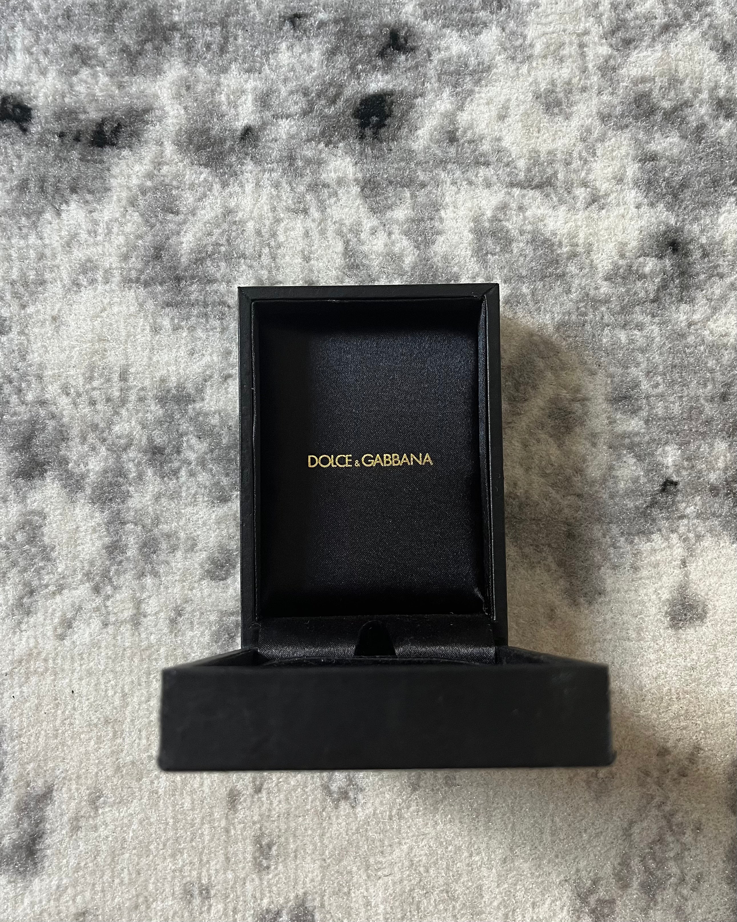 Dolce & Gabbana Black Onyx Cross Necklace