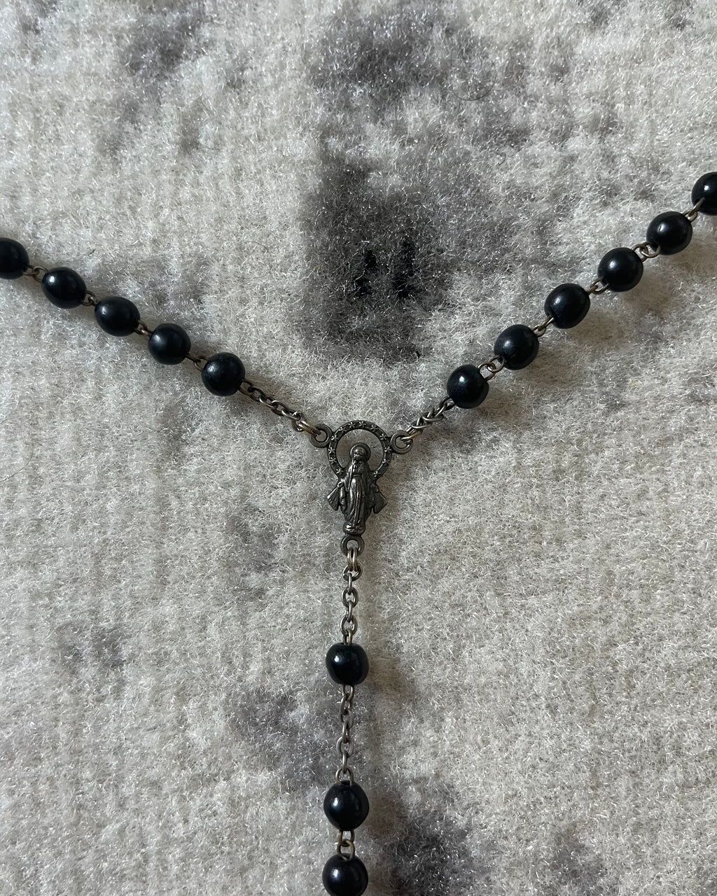 Dolce & Gabbana Black Jesus Cross Necklace