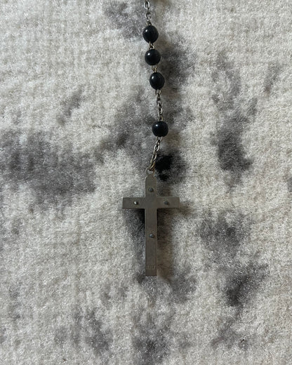 Dolce & Gabbana Black Jesus Cross Necklace