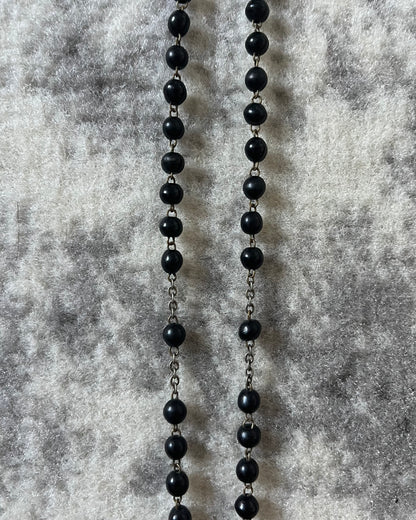 Dolce &amp; Gabbana 黑色耶稣十字架项链