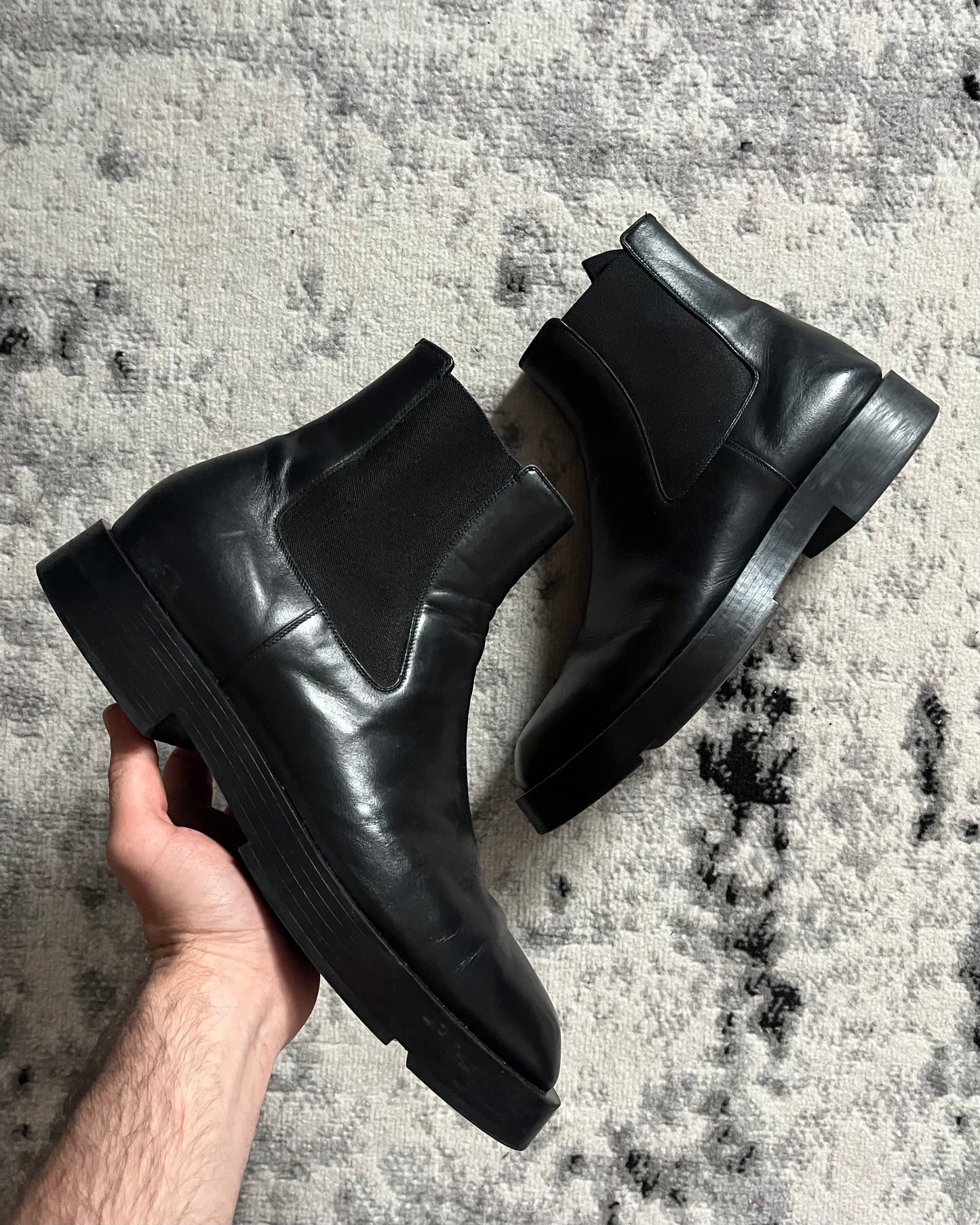 Givenchy Blu Barrett Leather Boots (45eu/us11)